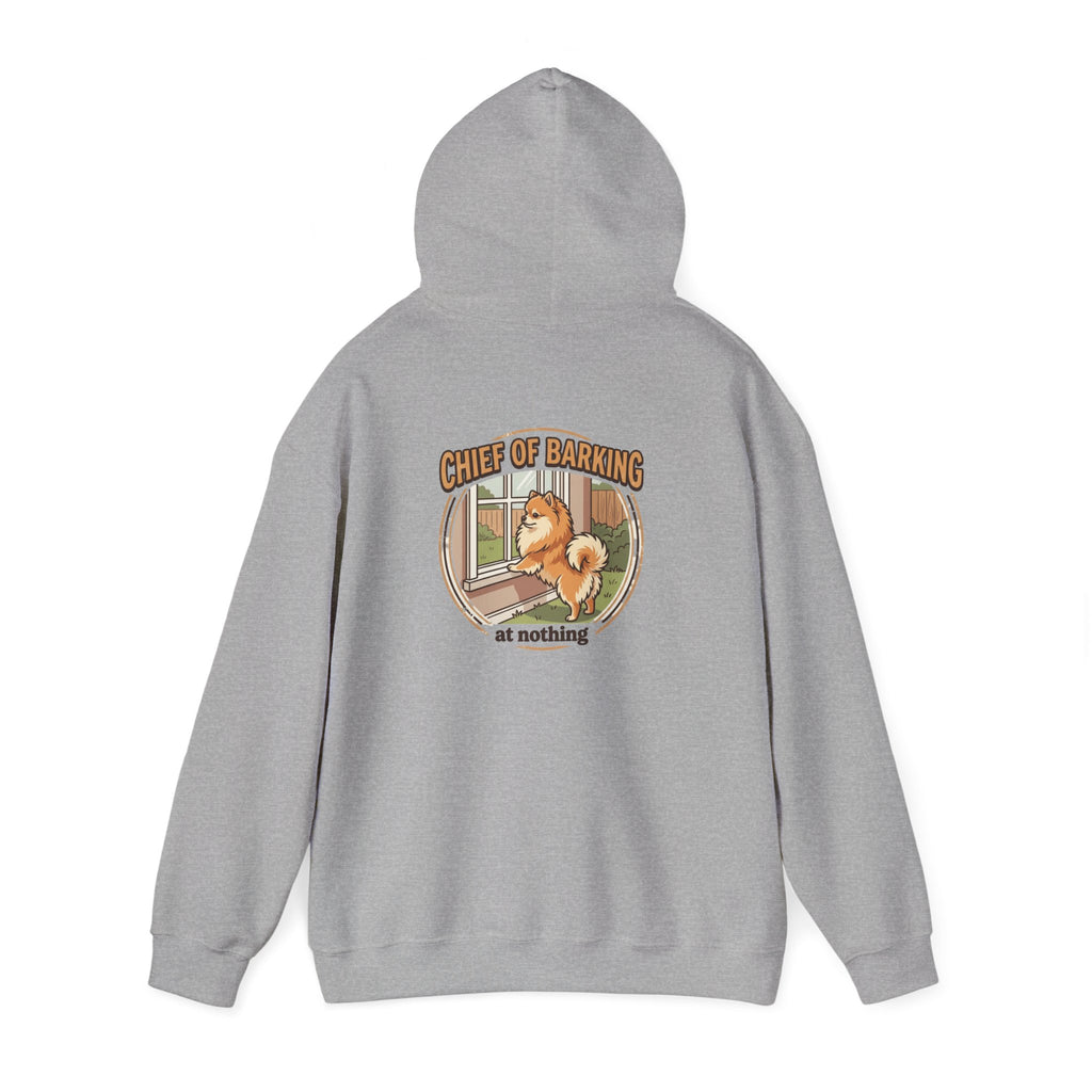 Pomeranian 'Chief of Barking at Nothing' Hoodie