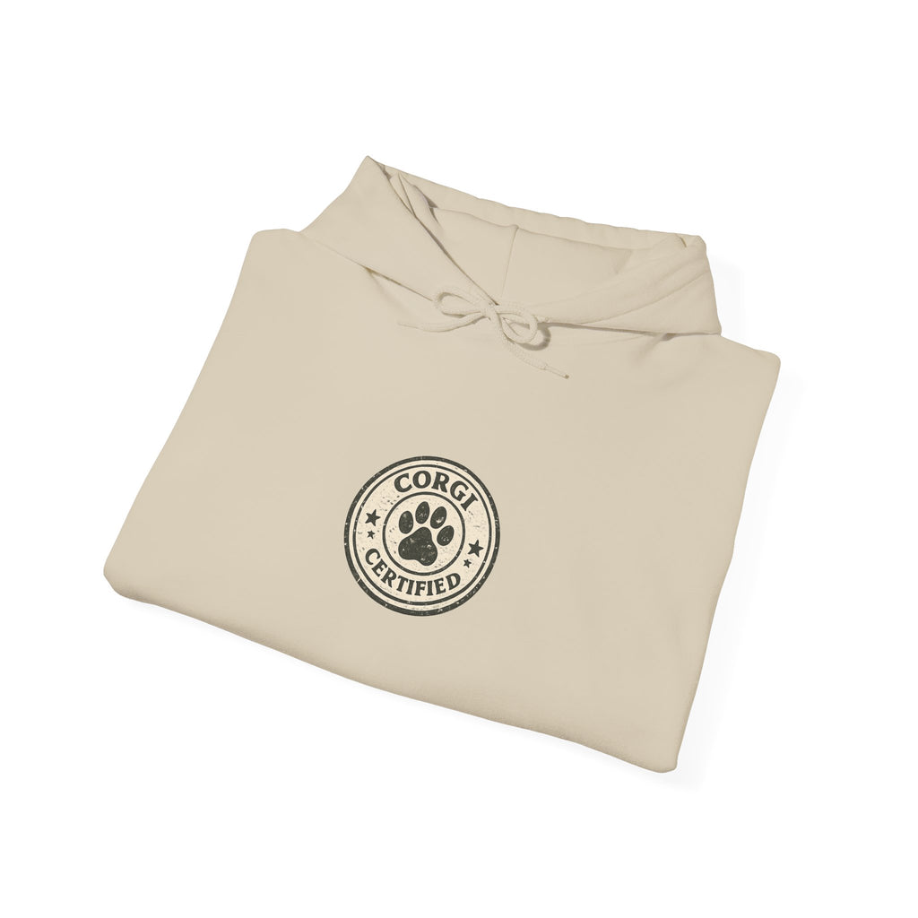 Corgi High Achiever Hoodie — 'Low Risk, High Achiever'