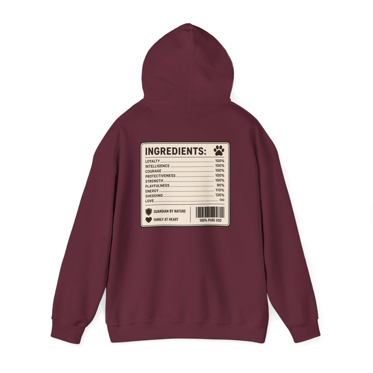 – "100% Pure" GSD Hoodie