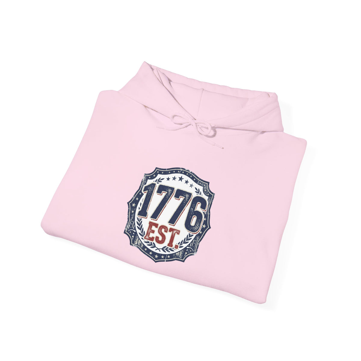 1776 Patriotic Hoodie — "Free Because of the Brave" Military Veteran Sweatshirt