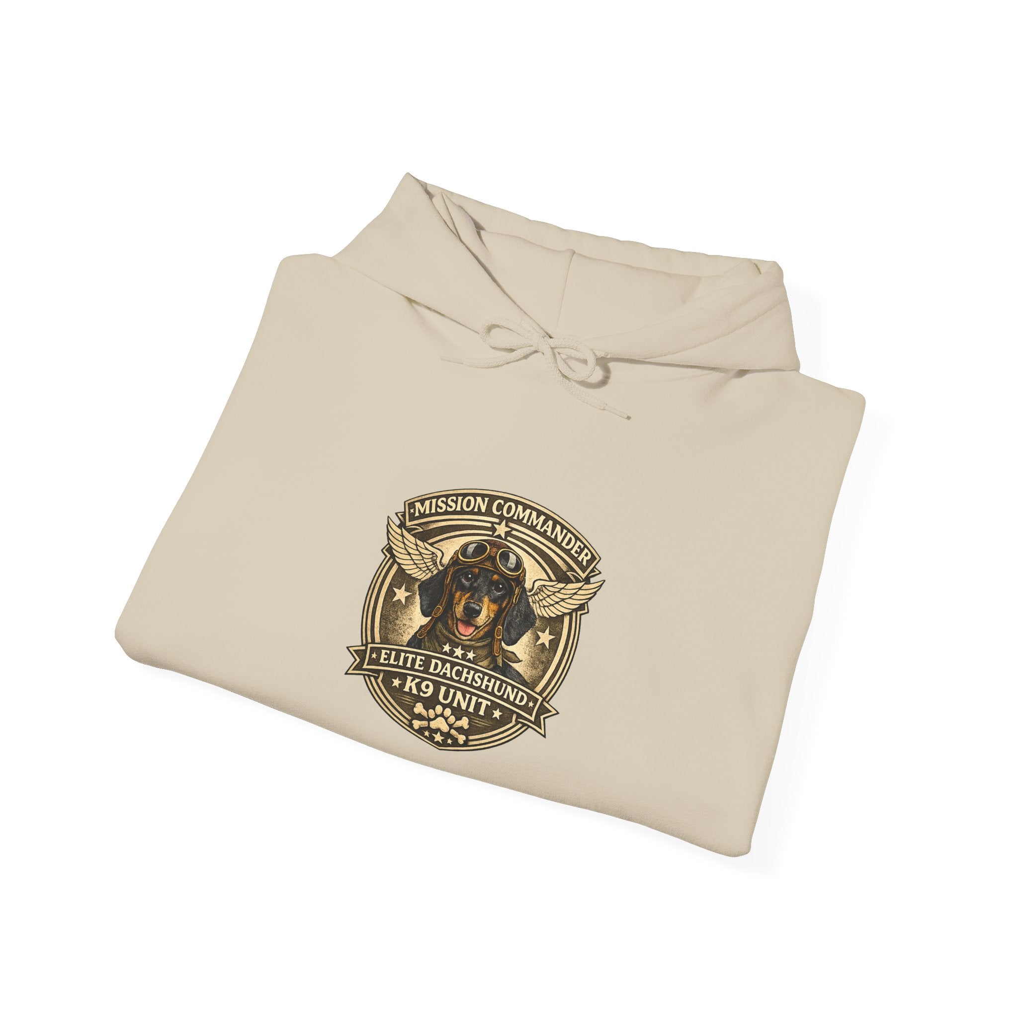 Dachshund — "Long Dog" Vintage Badge Graphic