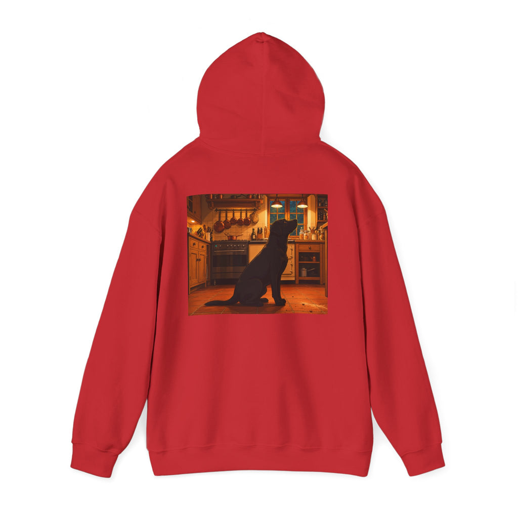 Labrador Retriever Hoodie — “Chief Crumb Inspector” Cute Labrador Kitchen Portrait Pullover