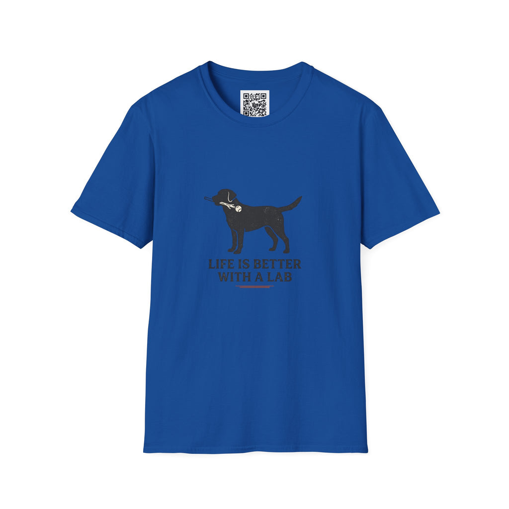 Lab Retriever T-Shirt — "Life Is Better With a Lab" Dog Lover Tee