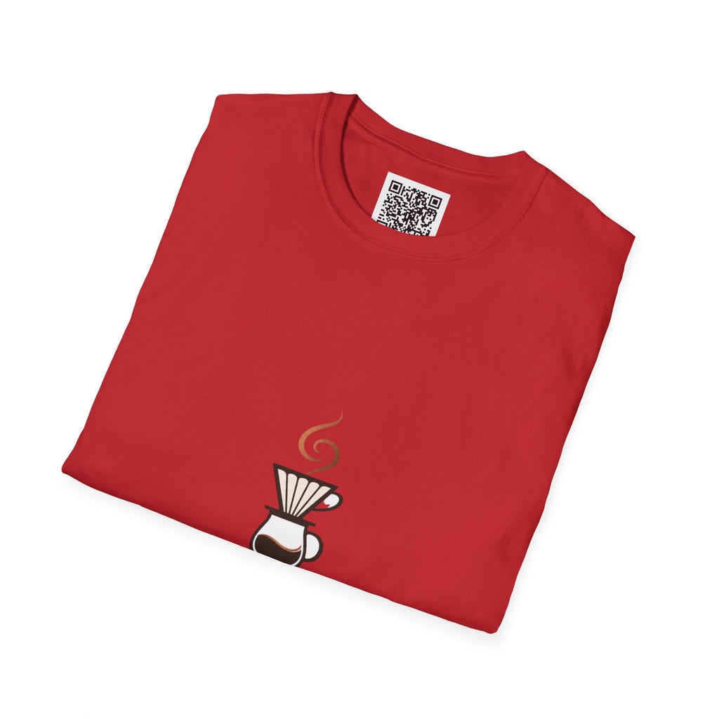 Pomeranian Pom Pom Coffee Pomeranian T-Shirt — “Fueled by Coffee and Pom Pom Energy”