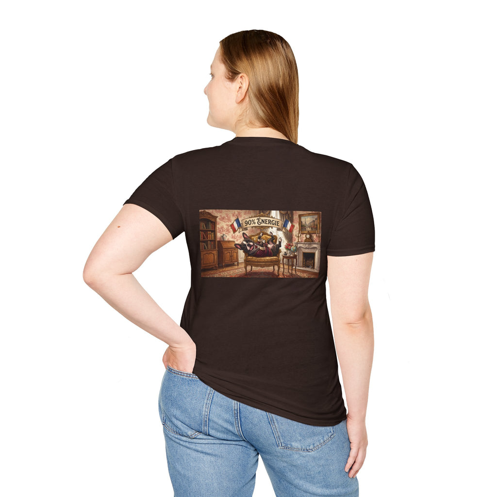 French Bulldog 90% Energy T-Shirt Graphic Tee