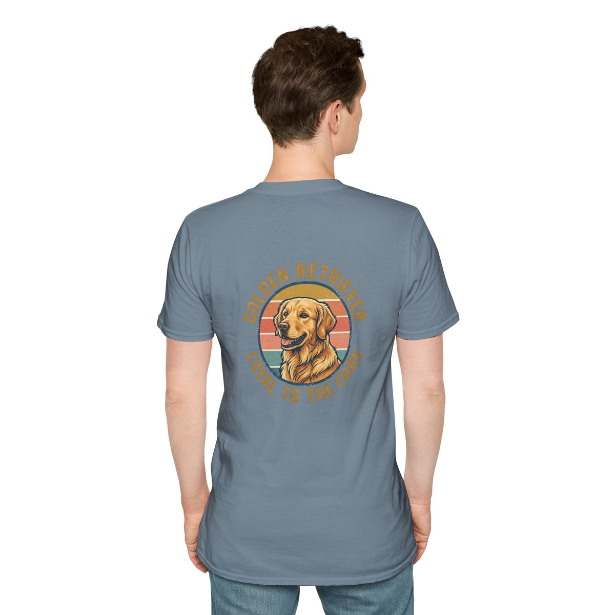 Golden Retriever Good Boy Club Print T-Shirt