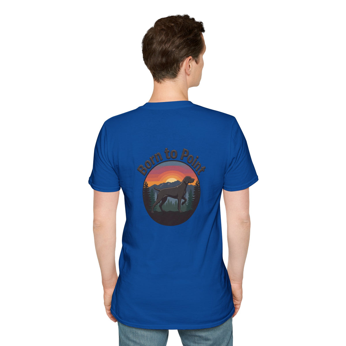 German Shorthair Pointer Est. 1870s Born to Point Logo T-Shirt