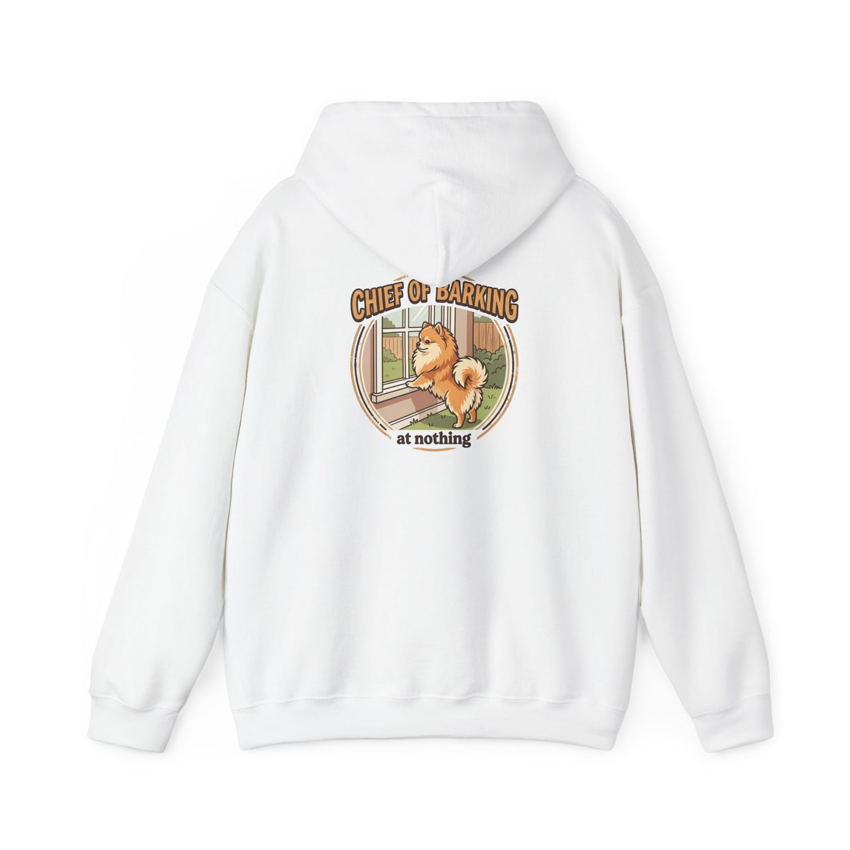 Pomeranian 'Chief of Barking at Nothing' Hoodie