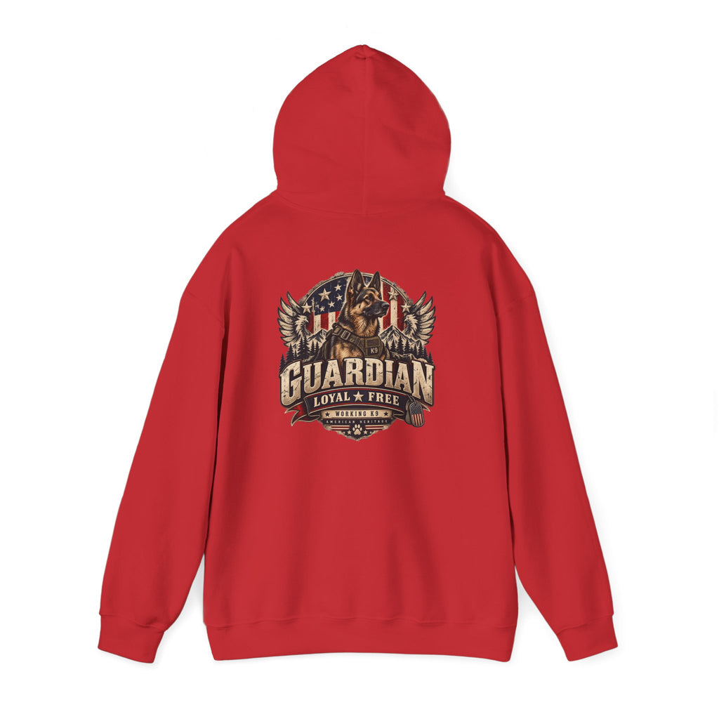 Guardian Loyal & Free Hoodie - Patriotic American Flag Eagle Design