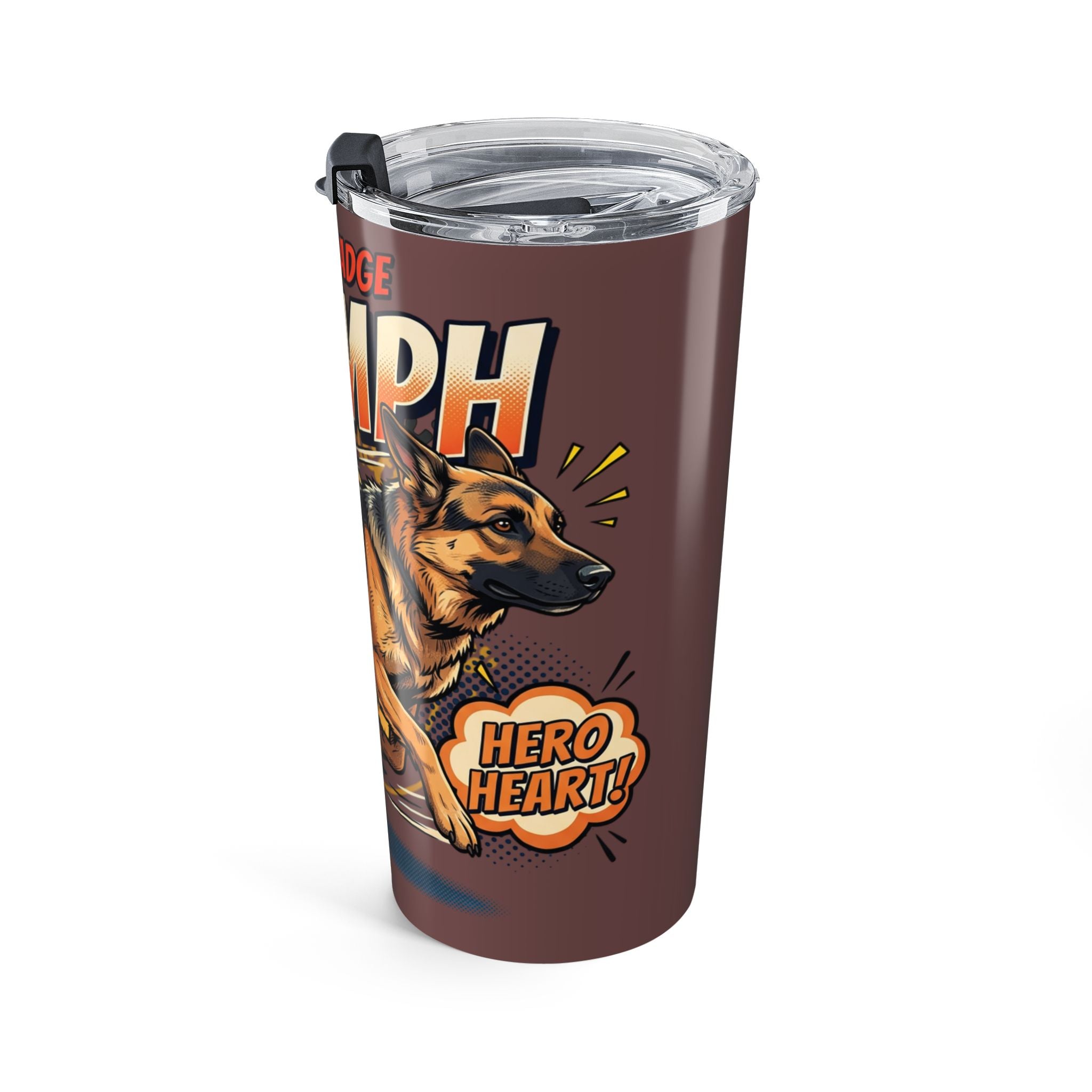 20oz "Speed Badge 30 MPH" German Shepherd Tumbler