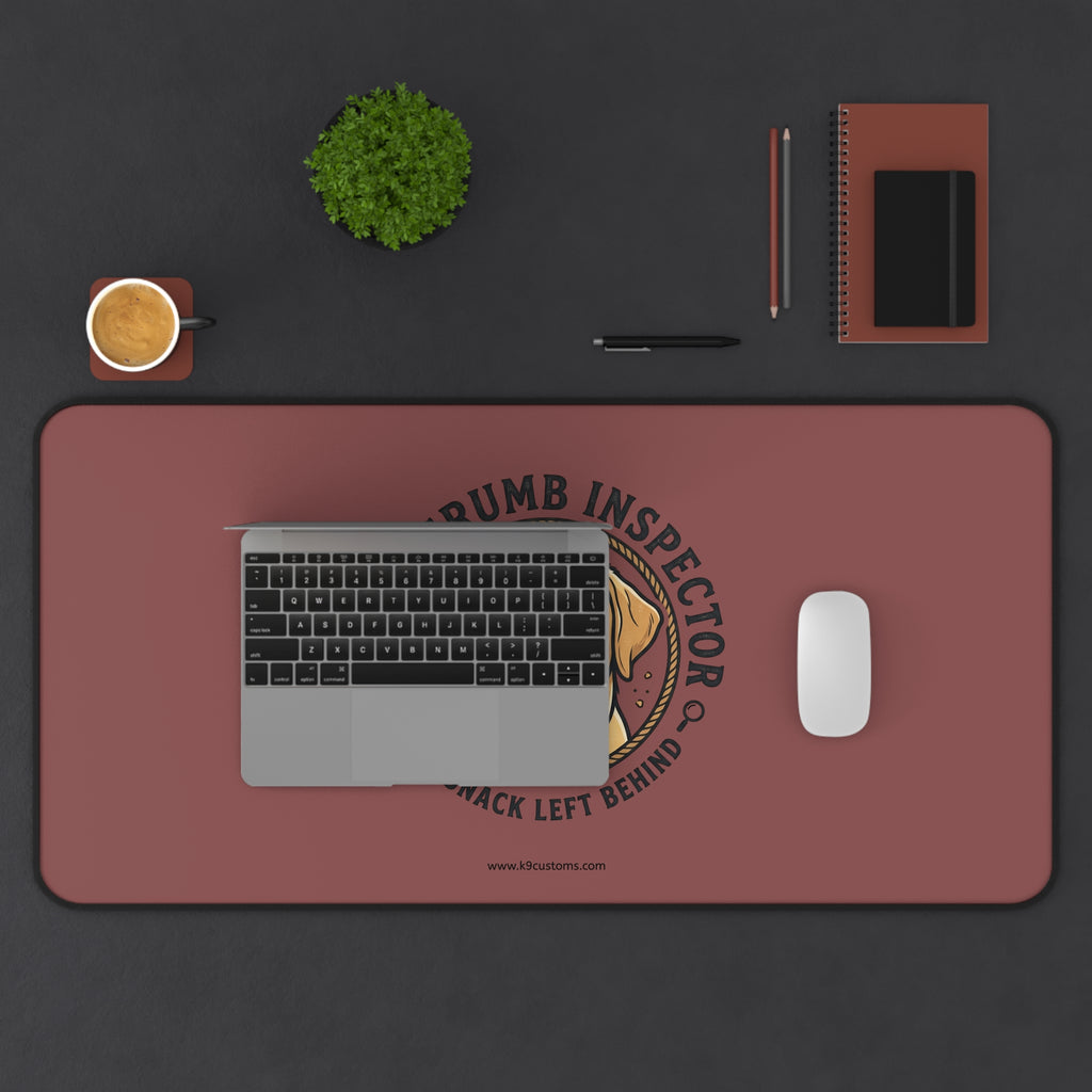 Labrador Retriever Desk Mat — "Chief Crumb Inspector" Labrador Mouse Pad Desk Mat