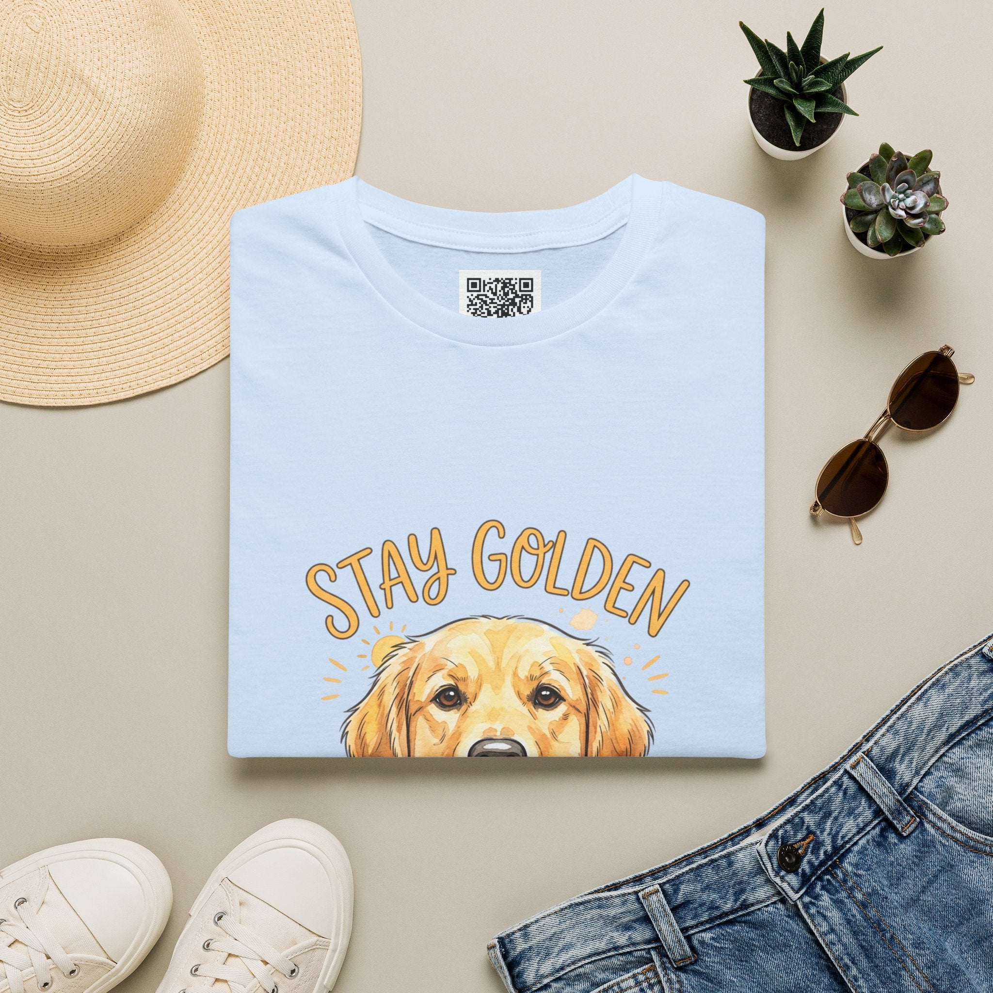 "Stay Golden" Golden Retriever Graphic Tee