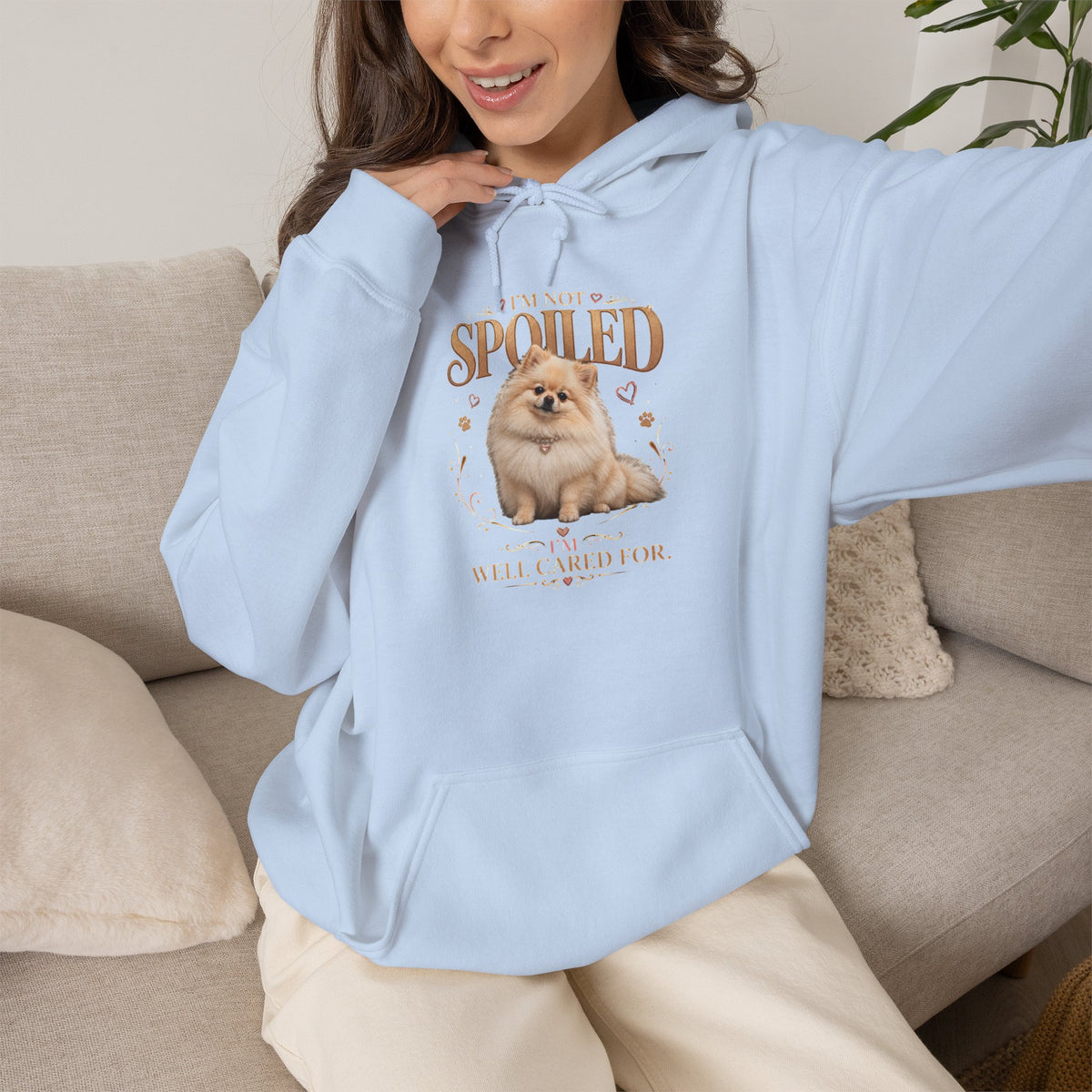 Pomeranian “Spoiled & Well Cared For” Hoodie