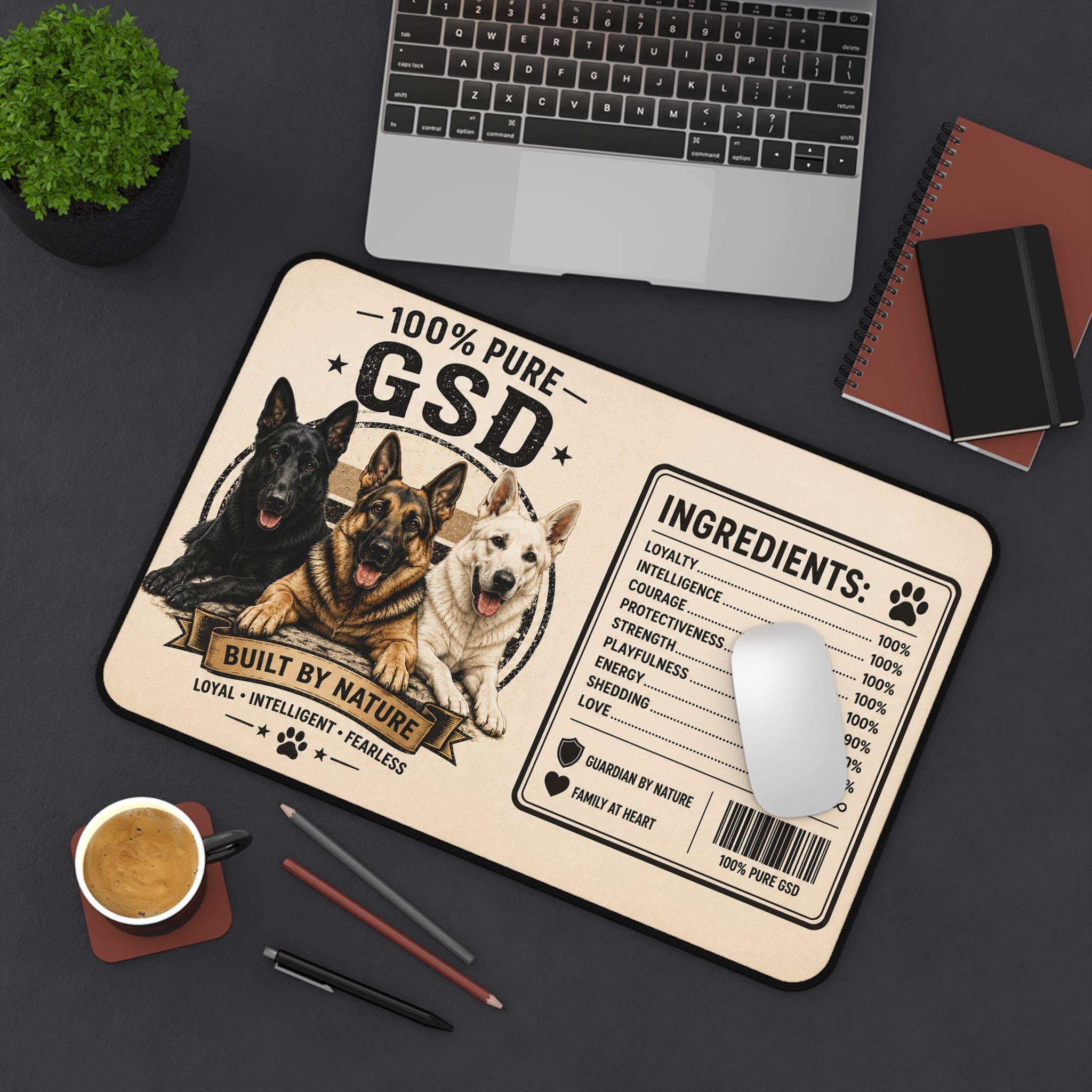 100% Pure GSD Desk Mat