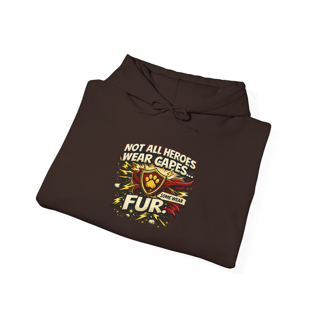 German Shepherd Protector Hoodie — "Not All Heroes Wear Capes" Dog Lover Pullover