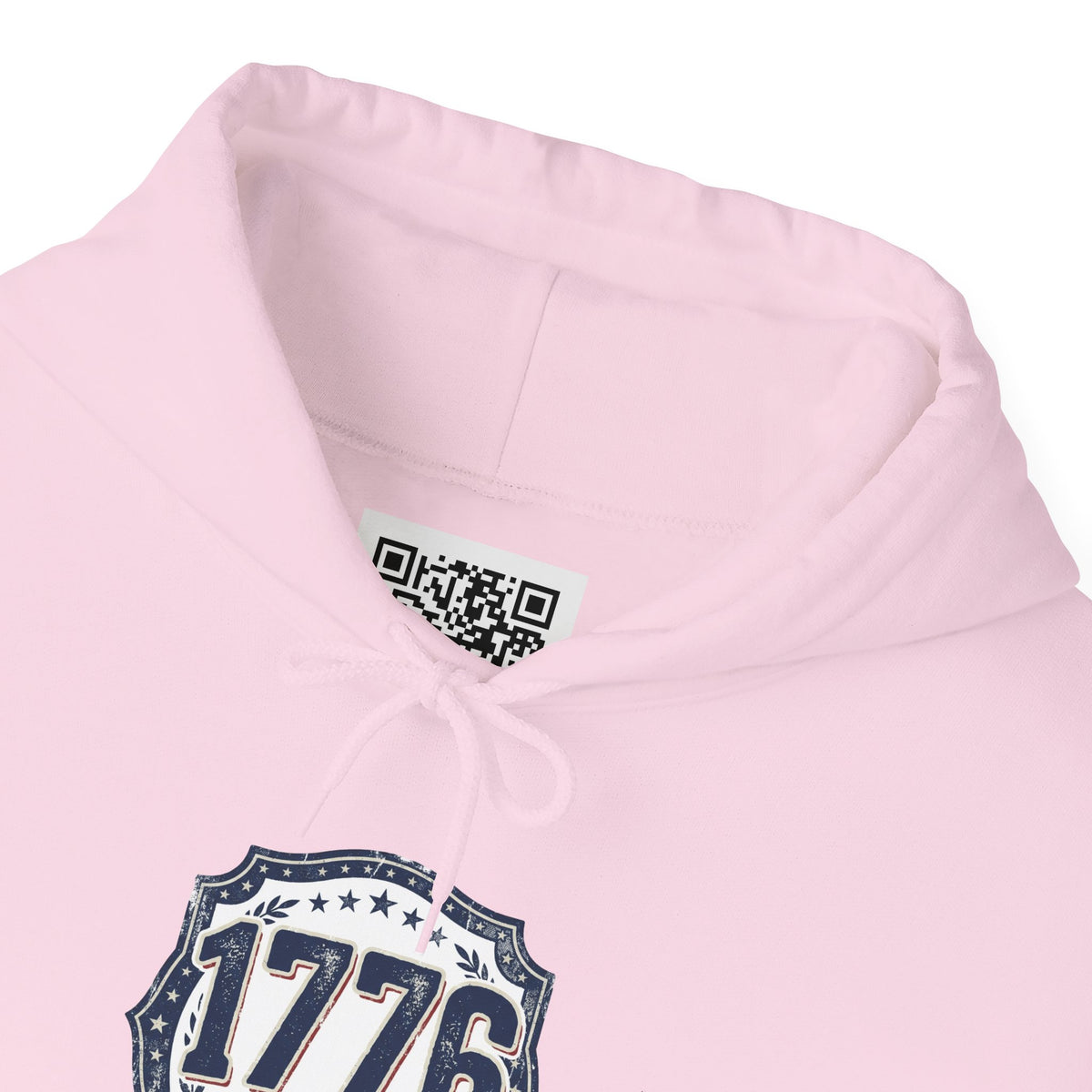 1776 Patriotic Hoodie — "Free Because of the Brave" Military Veteran Sweatshirt