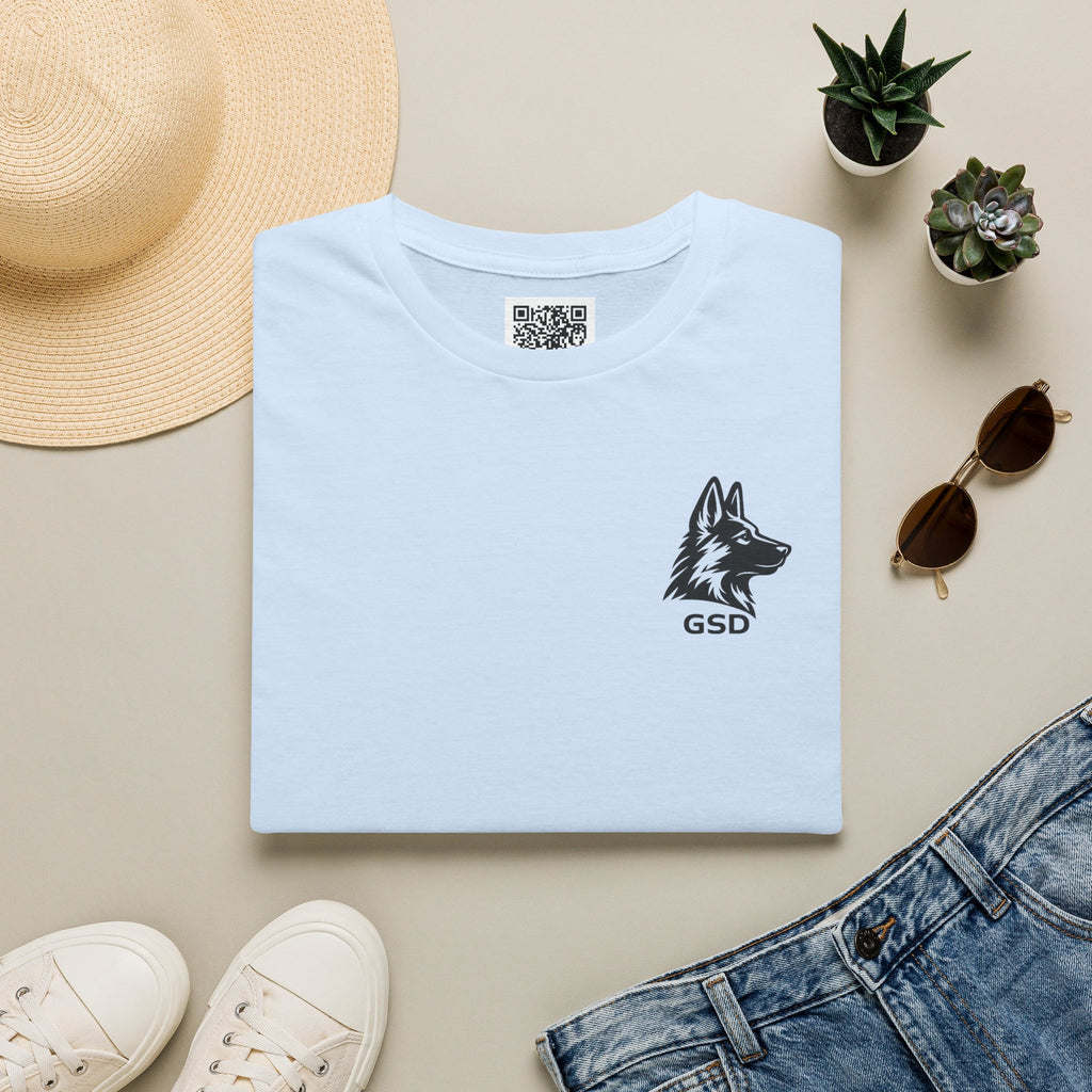 German Shepherd "I can run 30 MPH...What's your super power?" T‑Shirt