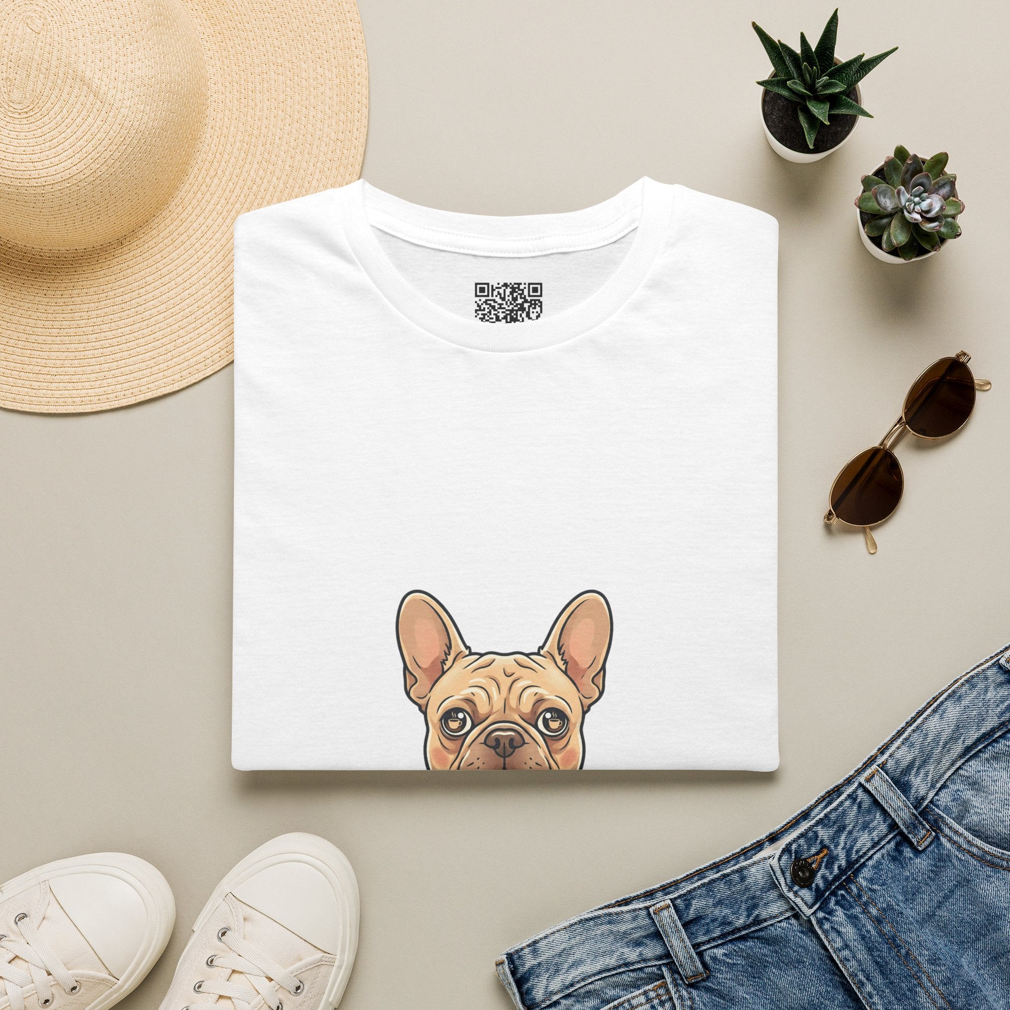 French Bulldog "Coffee First" T-Shirt