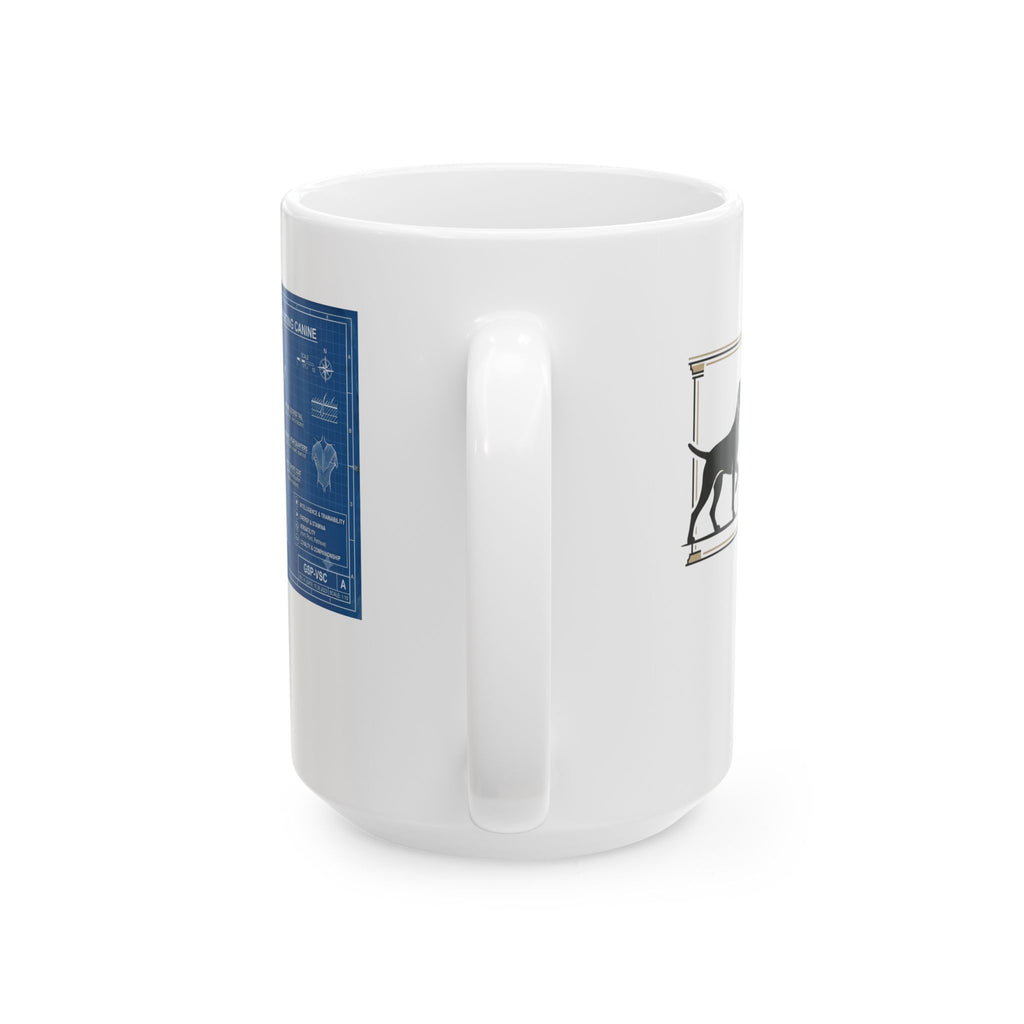 German Shorthaired Pointer Blueprint Ceramic Mug (11oz, 15oz)