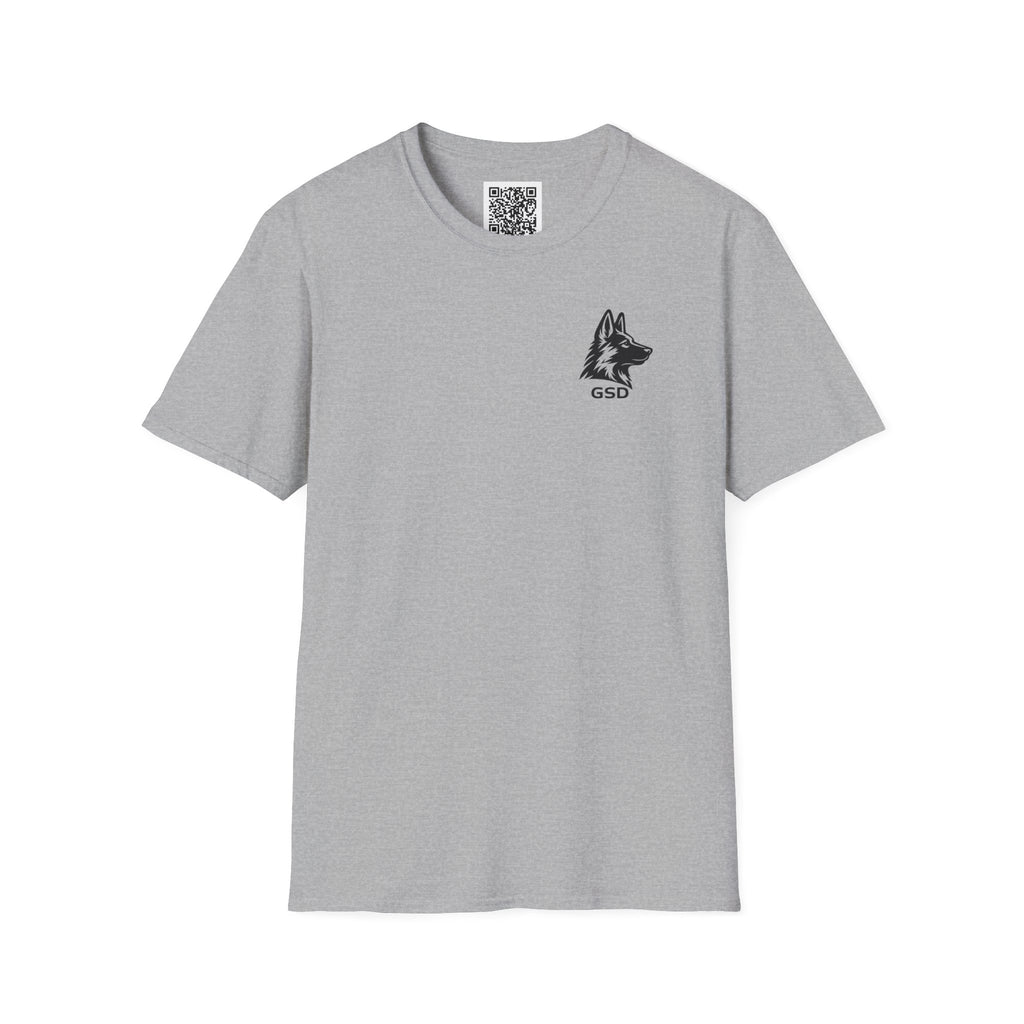 German Shepherd "I can run 30 MPH...What's your super power?" T‑Shirt