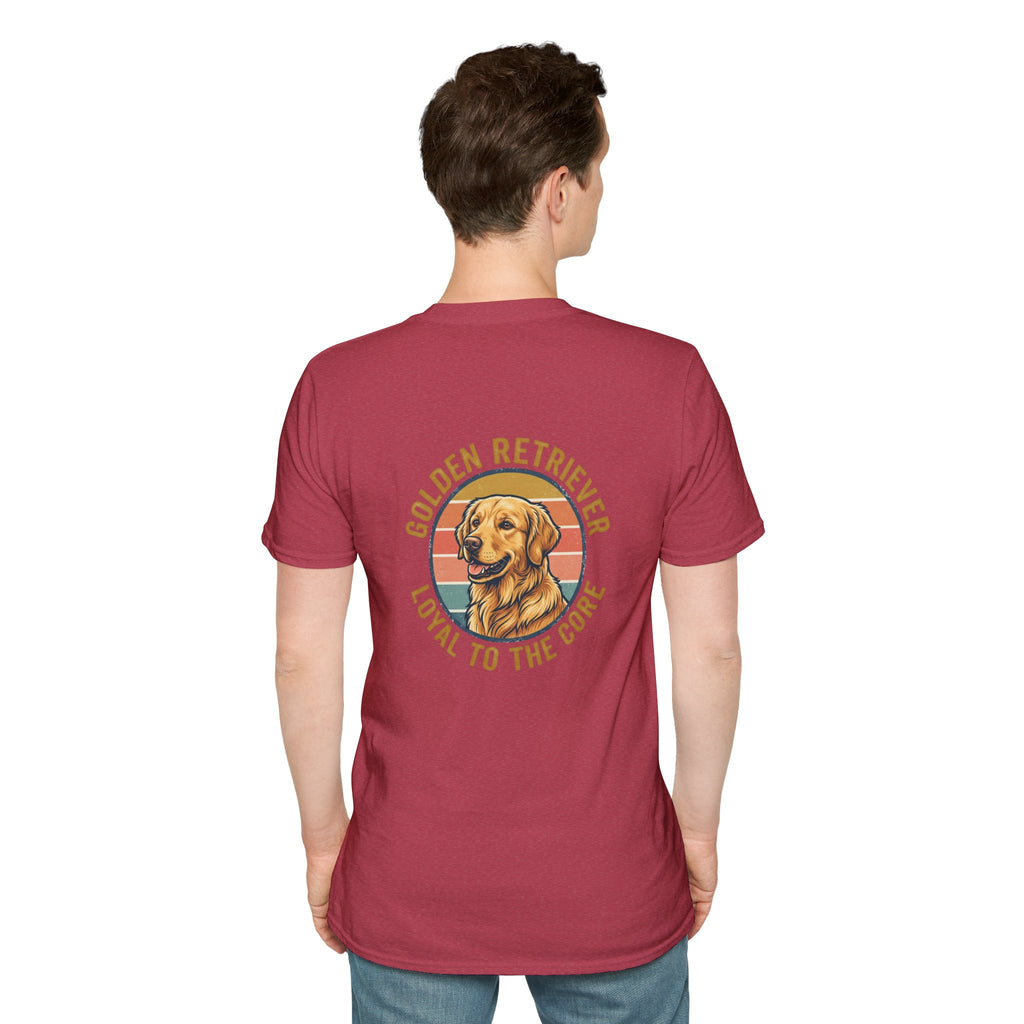 Golden Retriever Good Boy Club Print T-Shirt
