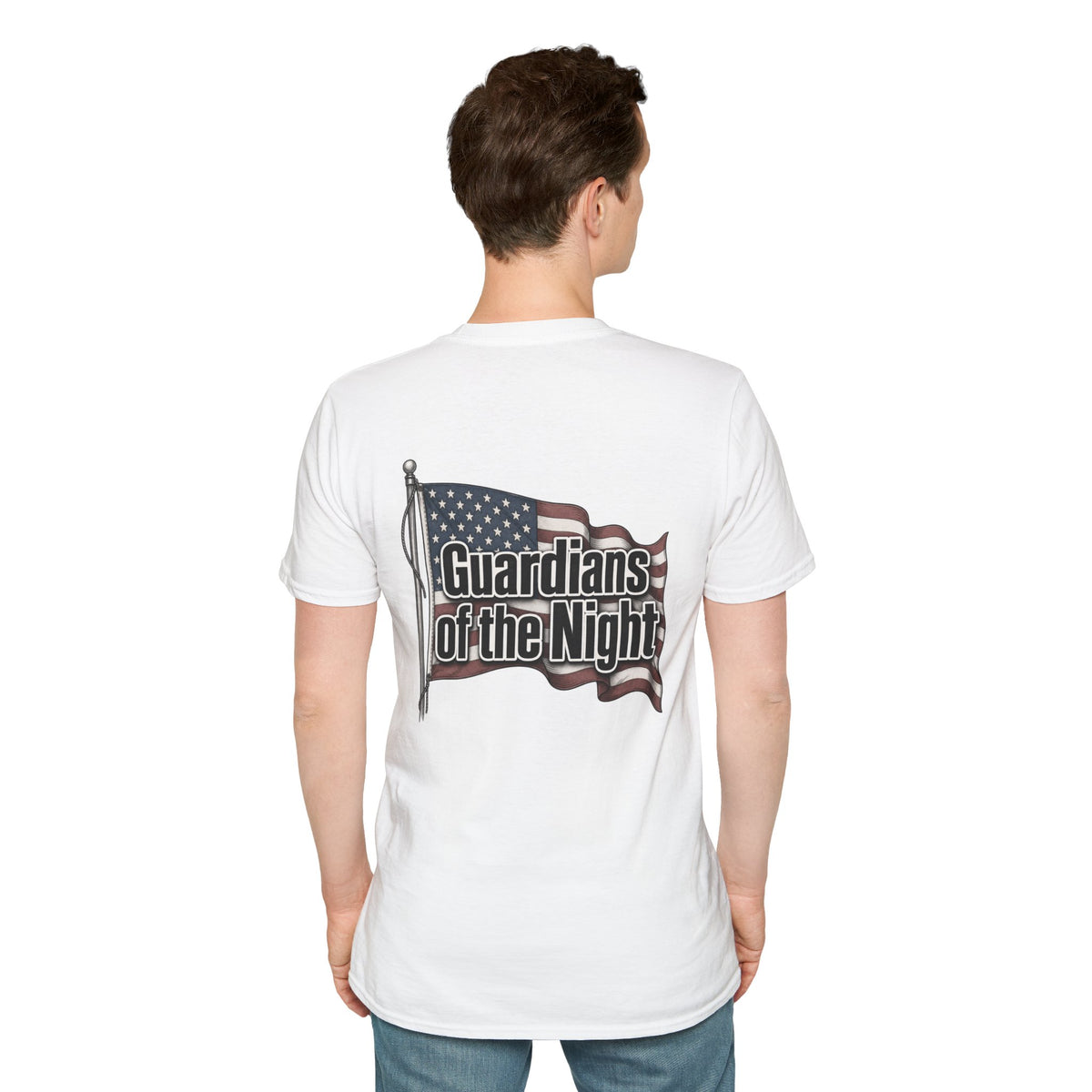 Guardians of the Night T-Shirt — Minimal Chest Text Tee
