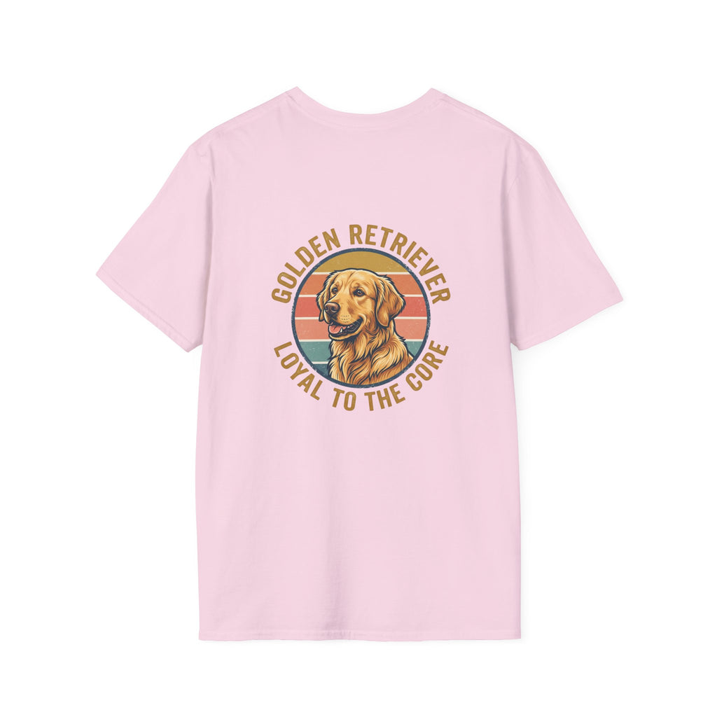 Golden Retriever Good Boy Club Print T-Shirt
