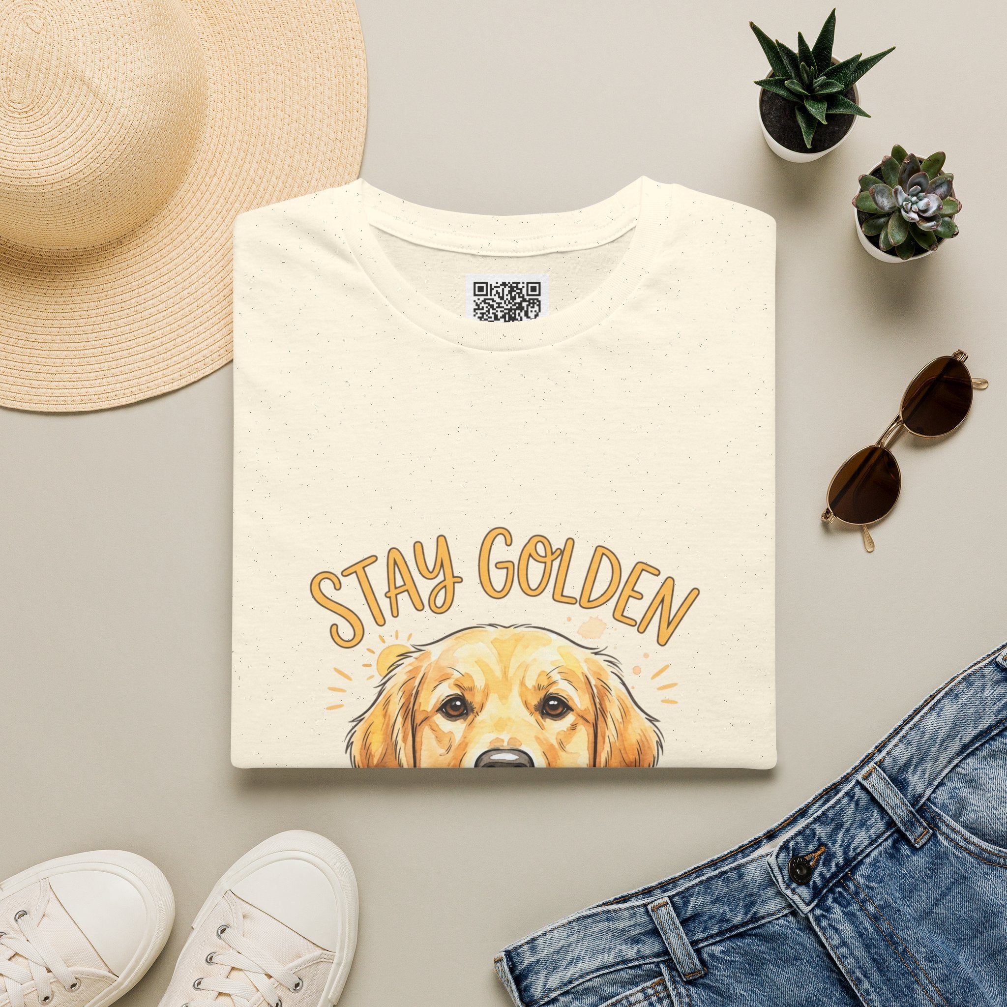 "Stay Golden" Golden Retriever Graphic Tee
