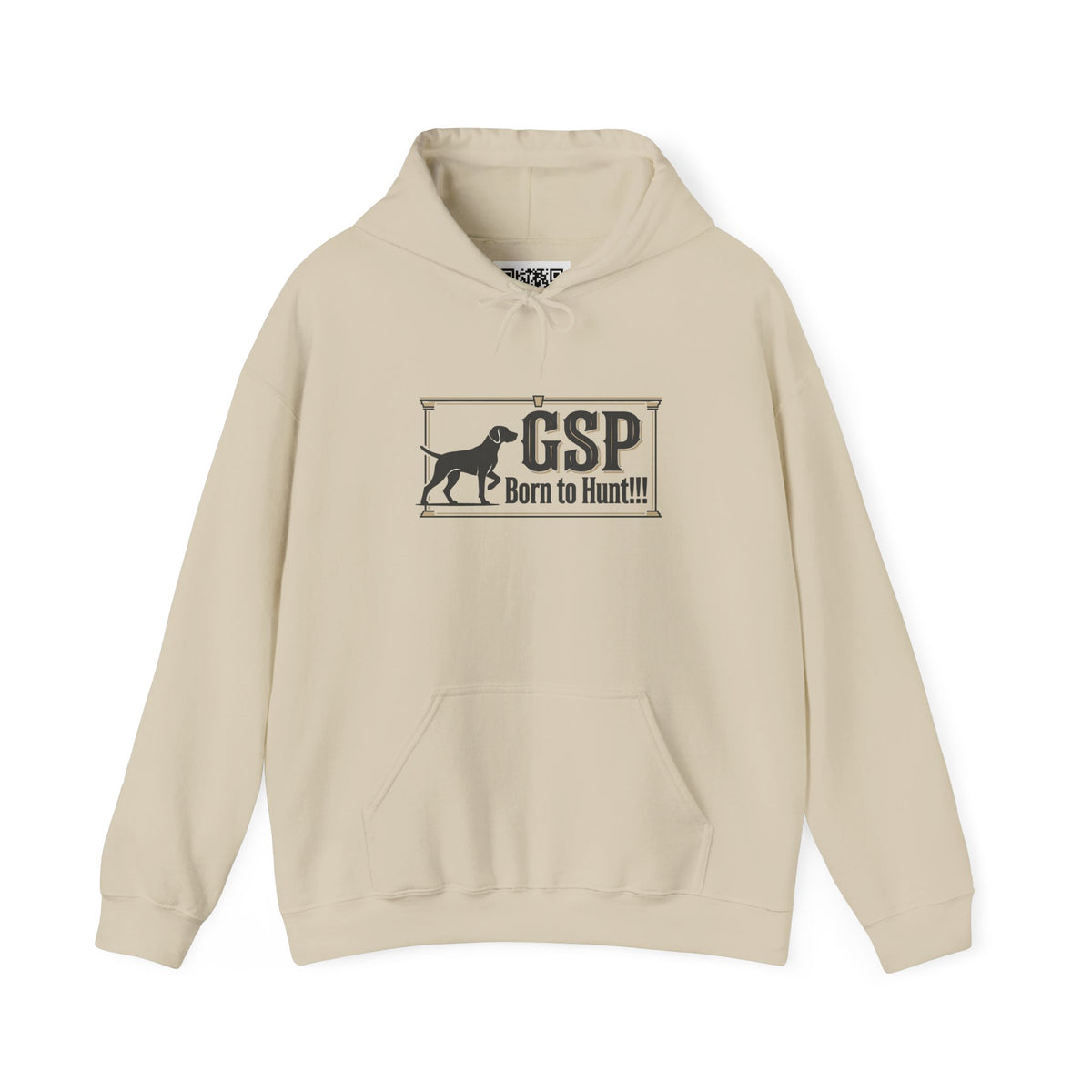 GSP 'Born to Hunt' Hoodie — German Shorthaired Pointer Blueprint Design