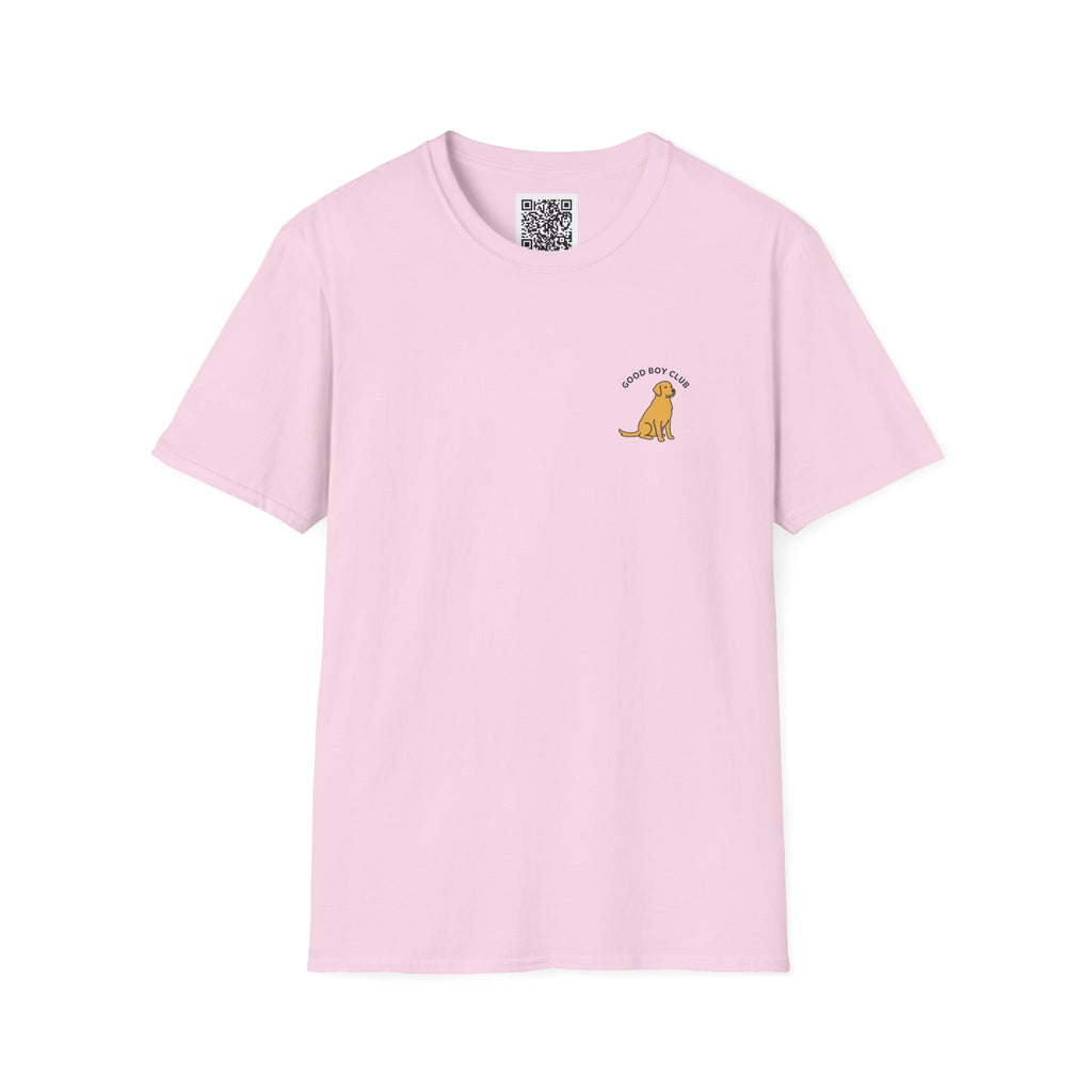 Golden Retriever Good Boy Club Print T-Shirt