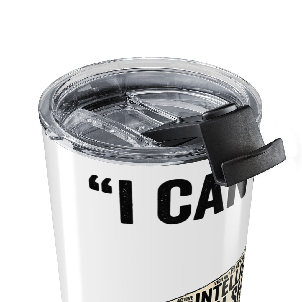 20oz German Shepherd Tumbler – "I Can Run 30MPH...What's your superpower" Dog Lover Travel Cup