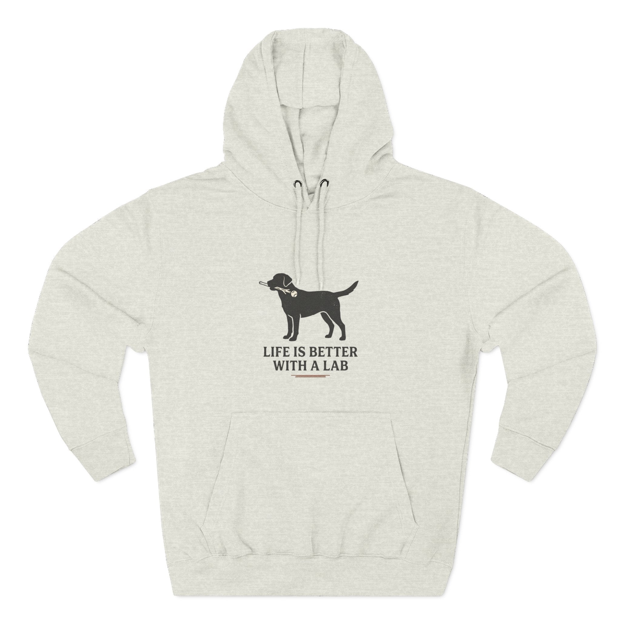 Three-Panel Fleece Hoodie