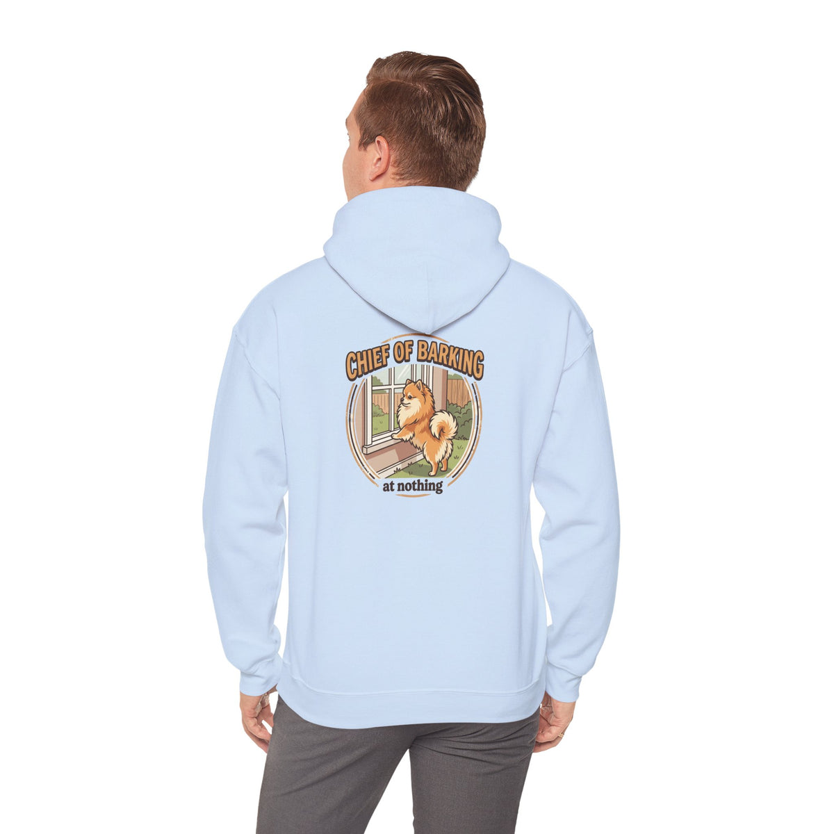Pomeranian 'Chief of Barking at Nothing' Hoodie