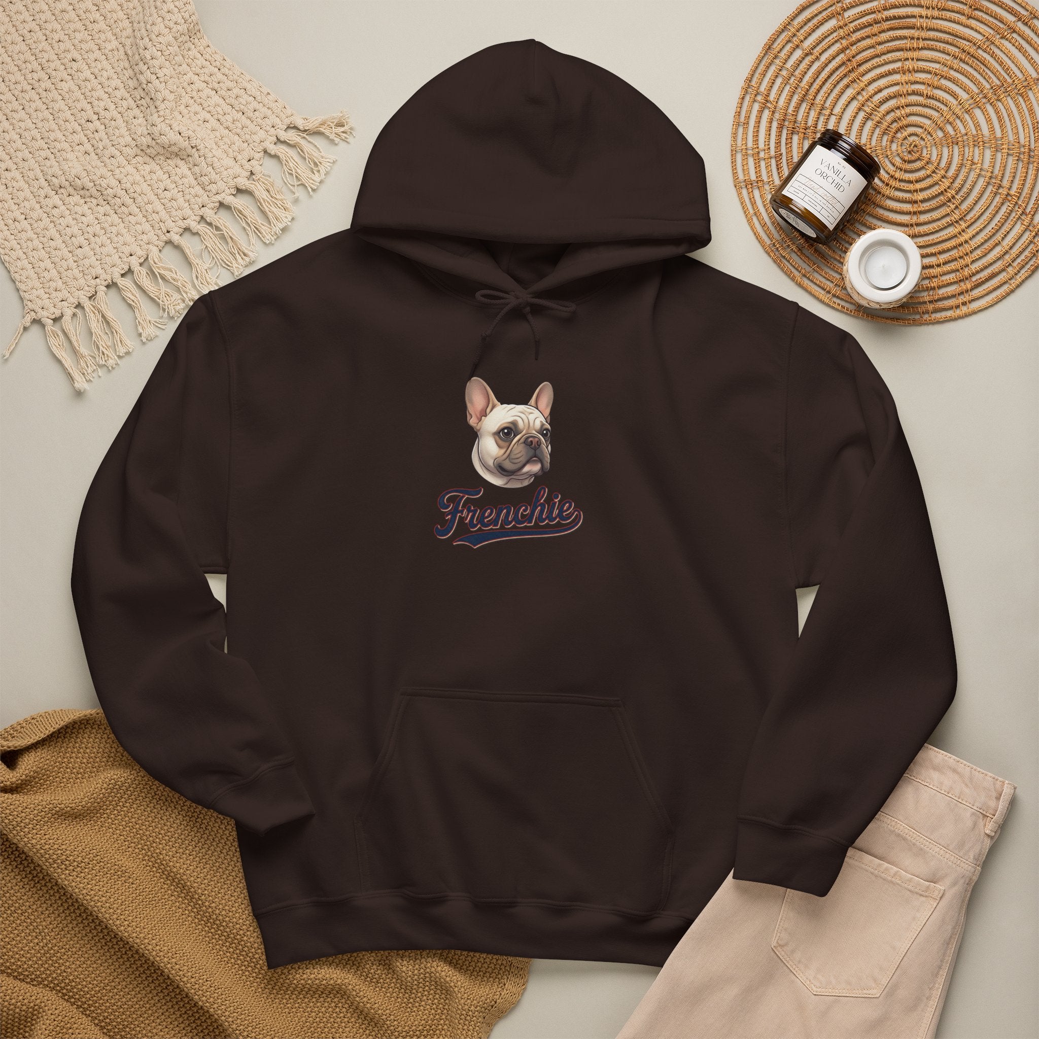 Frenchie Hoodie 90% Energy — Graphic Pullover