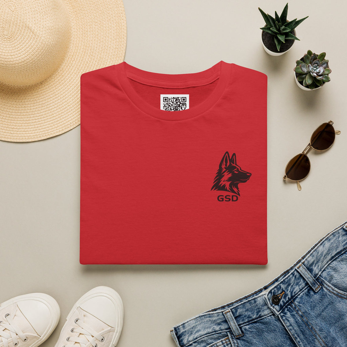 German Shepherd "I can run 30 MPH...What's your super power?" T‑Shirt