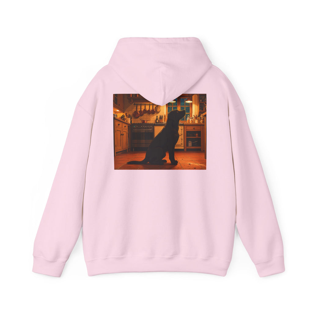 Labrador Retriever Hoodie — “Chief Crumb Inspector” Cute Labrador Kitchen Portrait Pullover