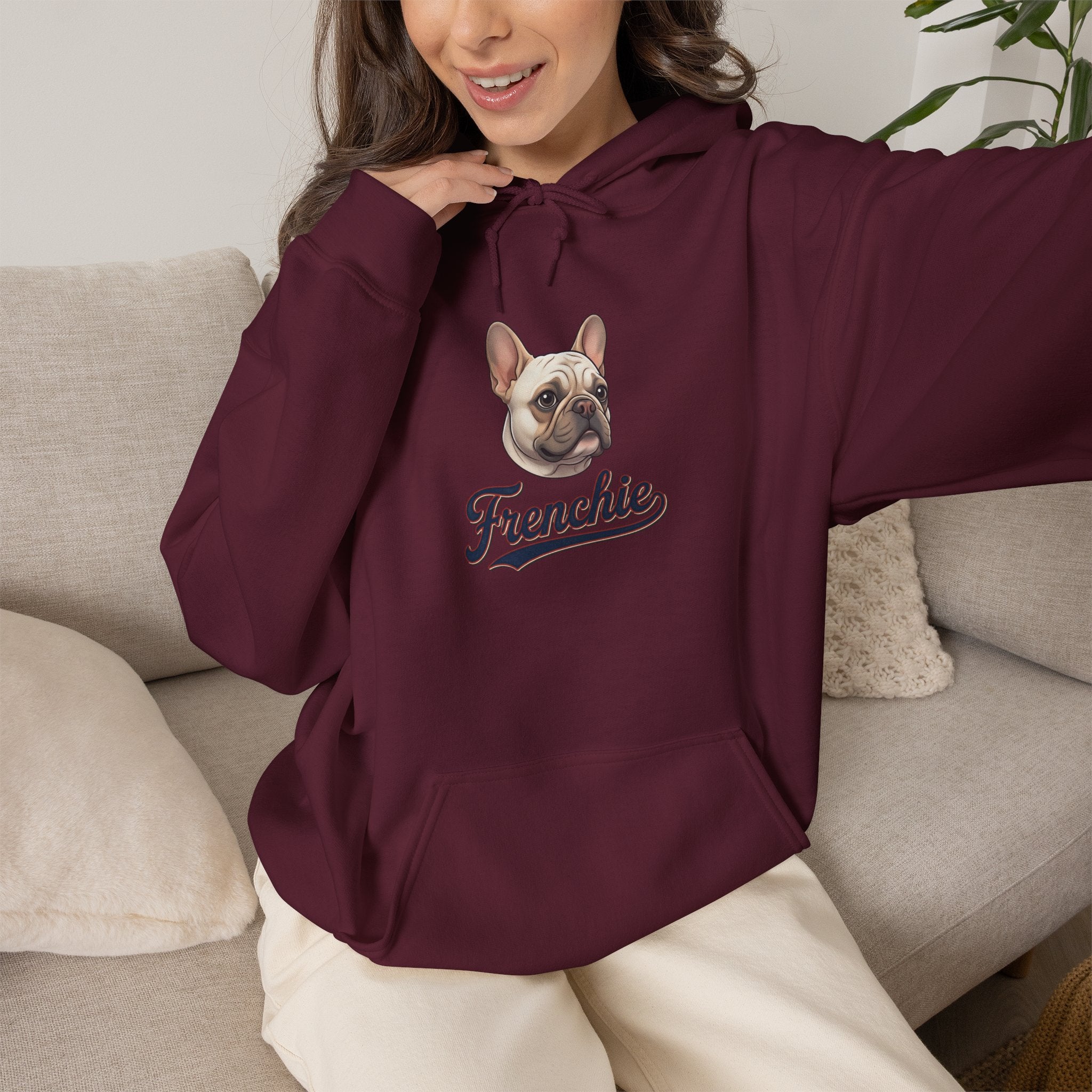 Frenchie Hoodie 90% Energy — Graphic Pullover