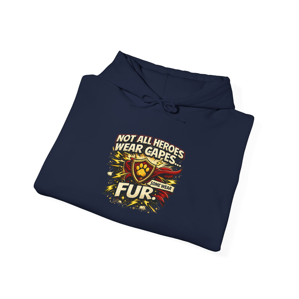 German Shepherd Protector Hoodie — "Not All Heroes Wear Capes" Dog Lover Pullover