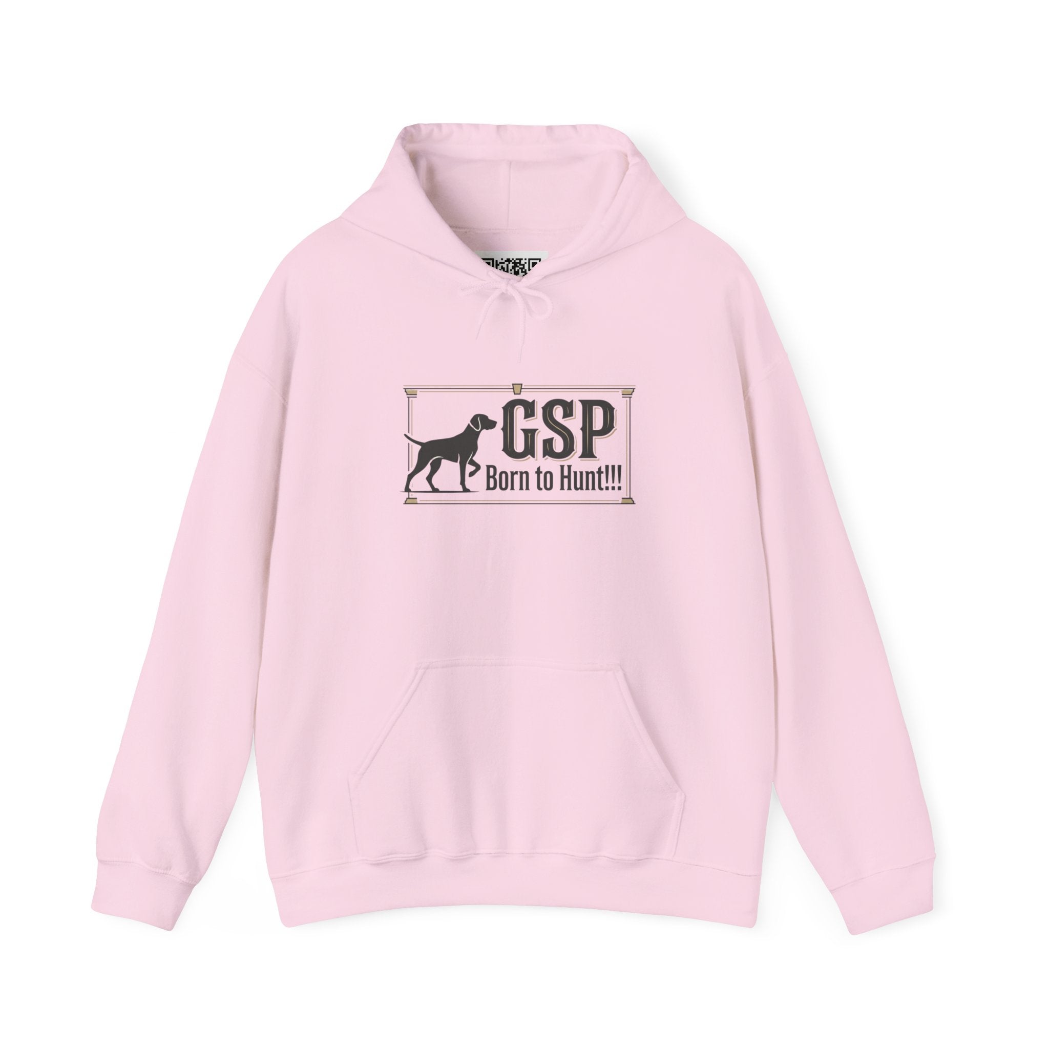 GSP 'Born to Hunt' Hoodie — German Shorthaired Pointer Blueprint Design
