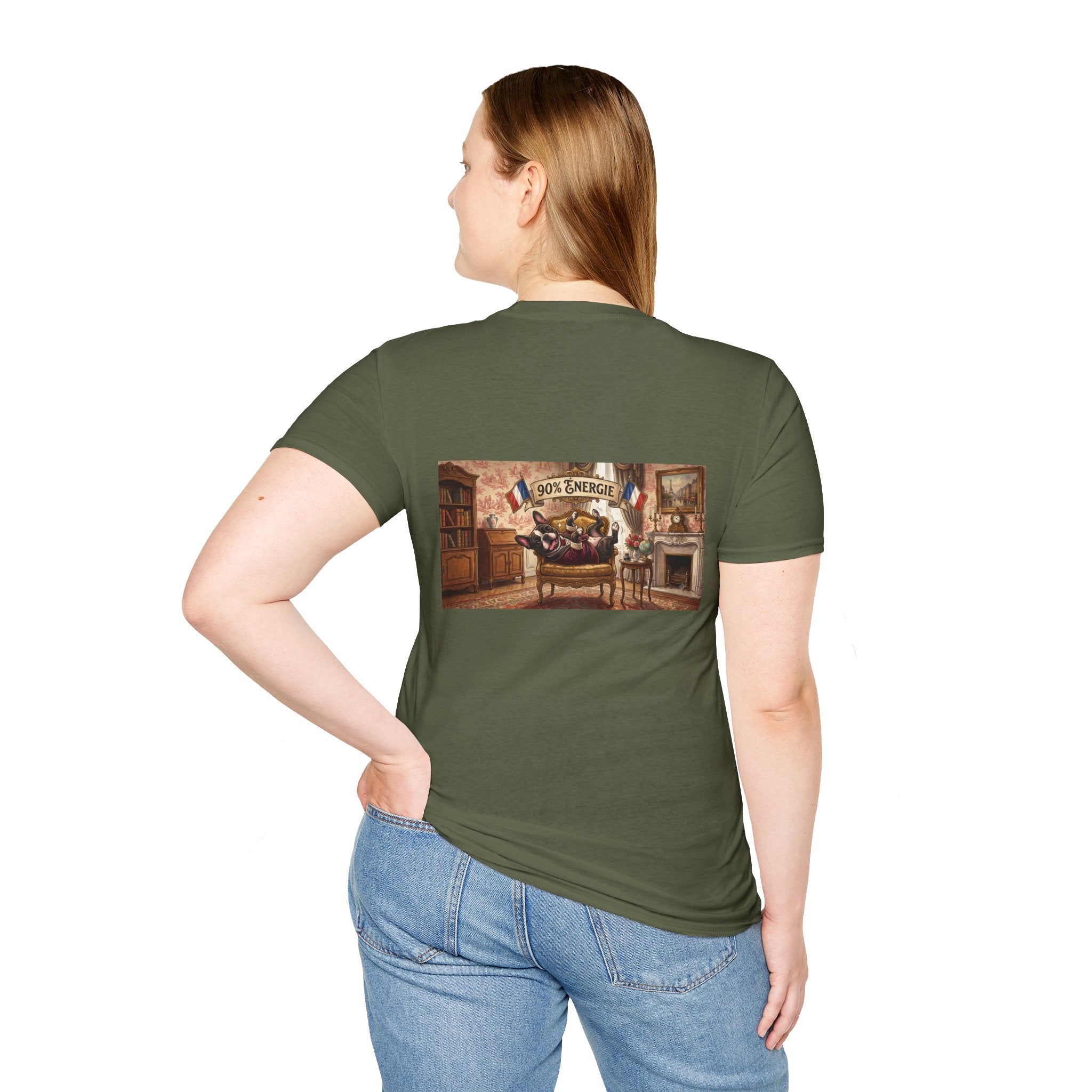 French Bulldog 90% Energy T-Shirt Graphic Tee
