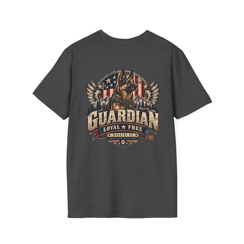 Guardian German Shepherd T-Shirt — Loyal & Free Patriotic K9 Tee