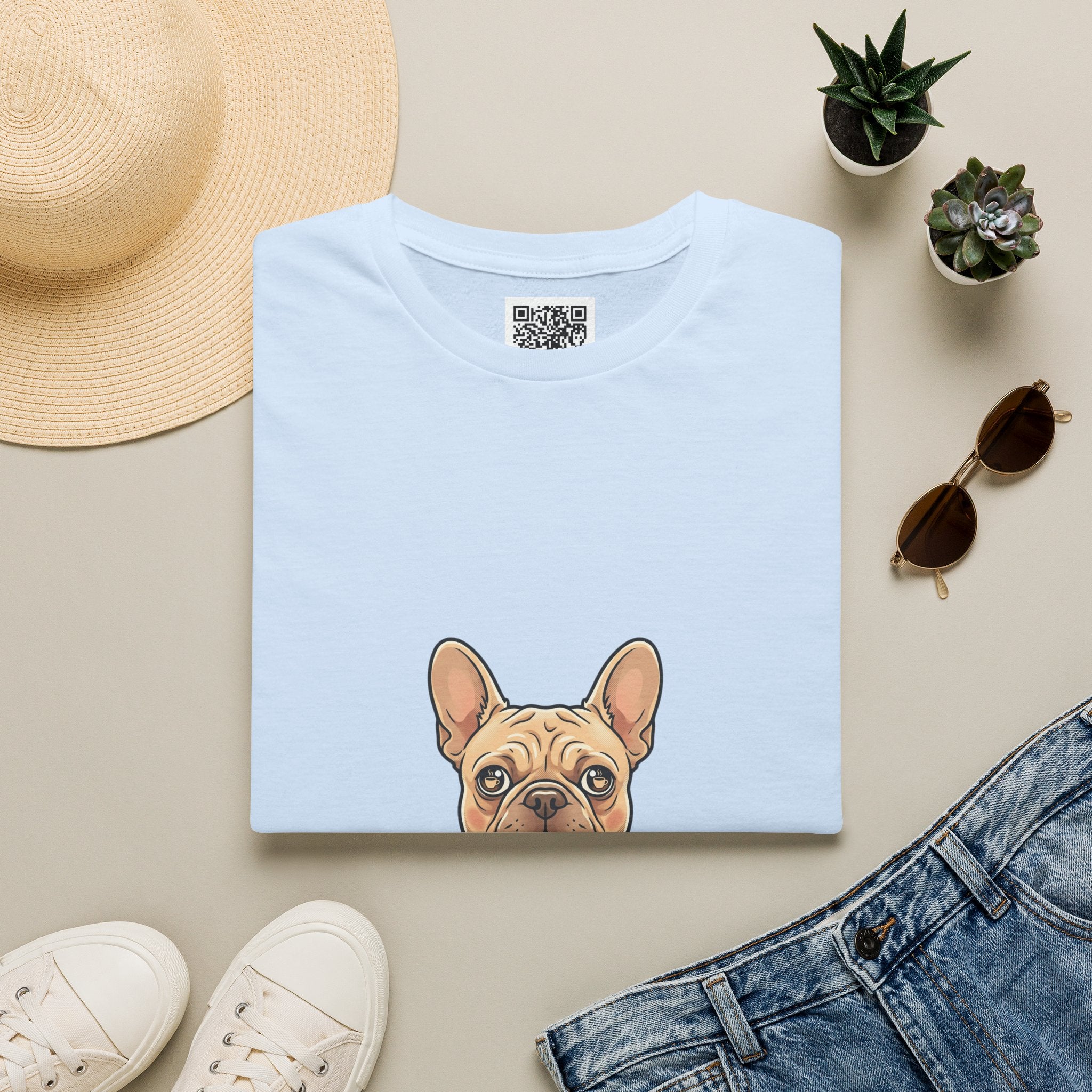 French Bulldog "Coffee First" T-Shirt