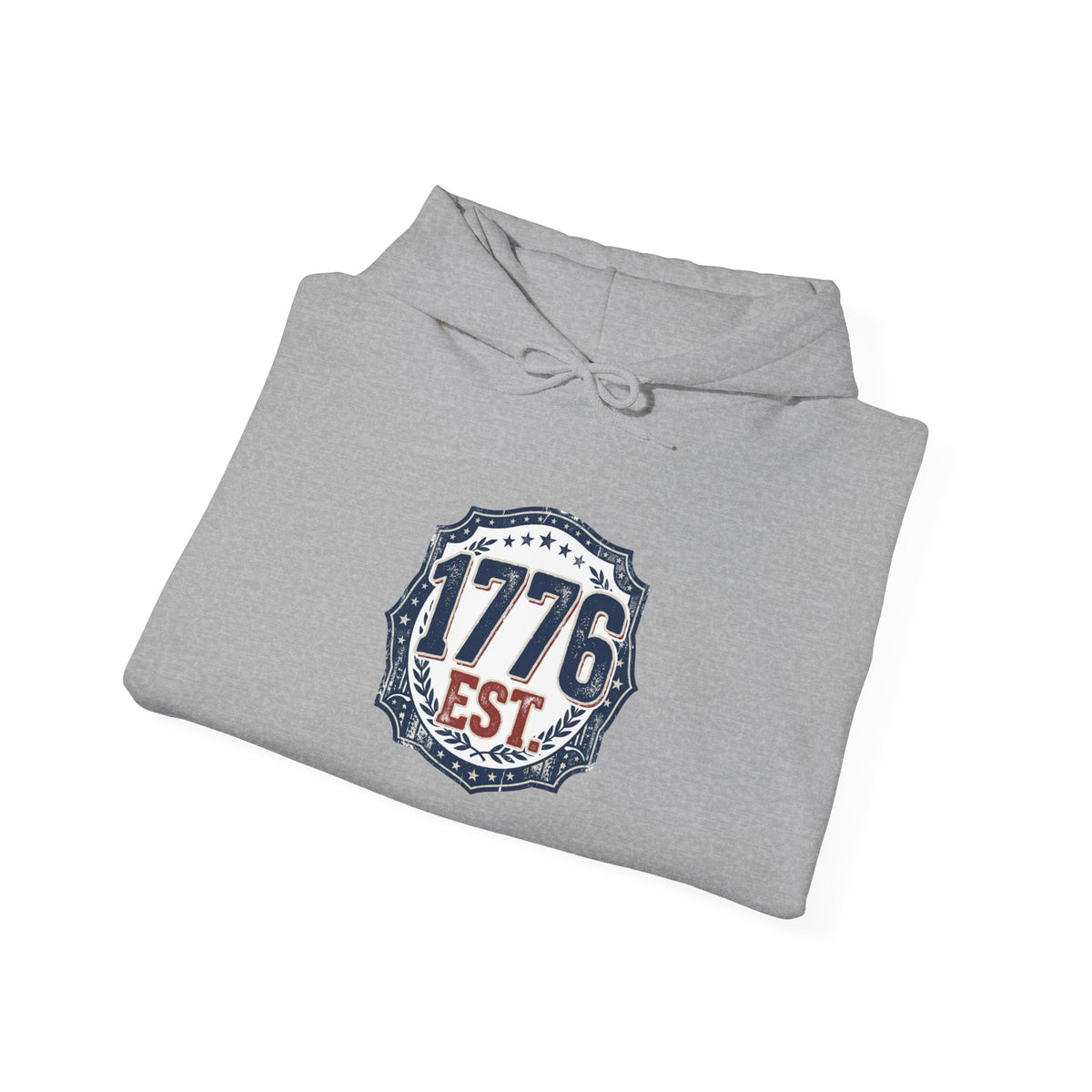 1776 Patriotic Hoodie — "Free Because of the Brave" Military Veteran Sweatshirt