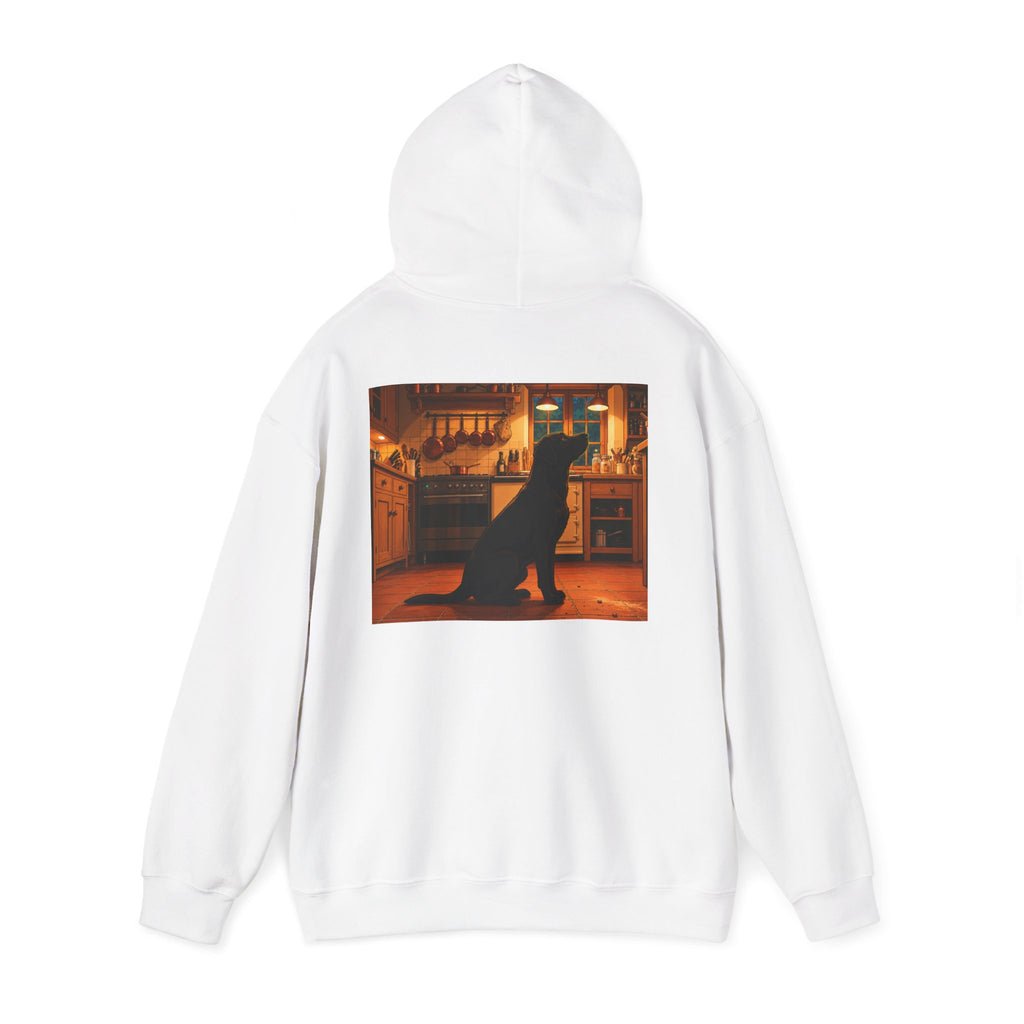 Labrador Retriever Hoodie — “Chief Crumb Inspector” Cute Labrador Kitchen Portrait Pullover