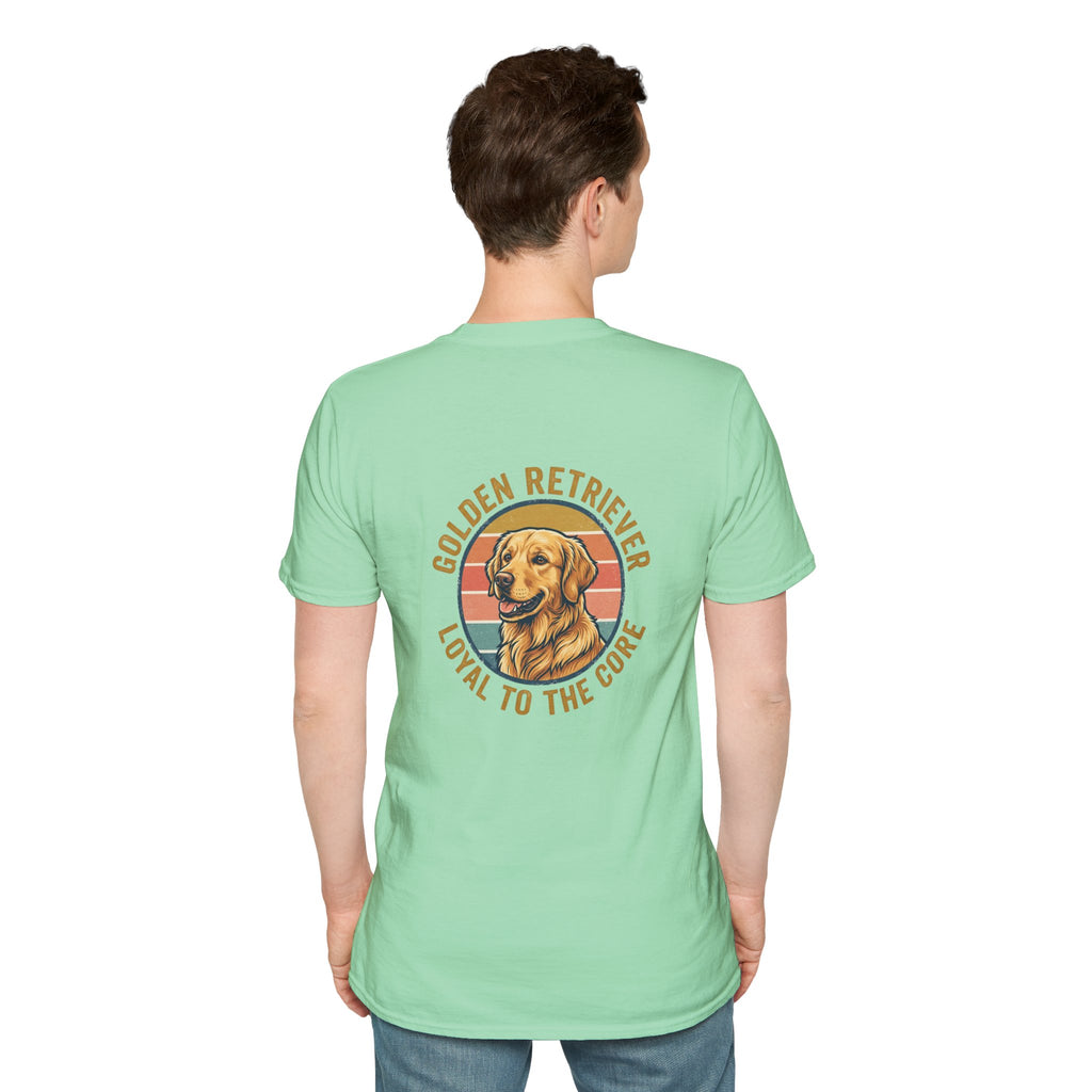 Golden Retriever Good Boy Club Print T-Shirt