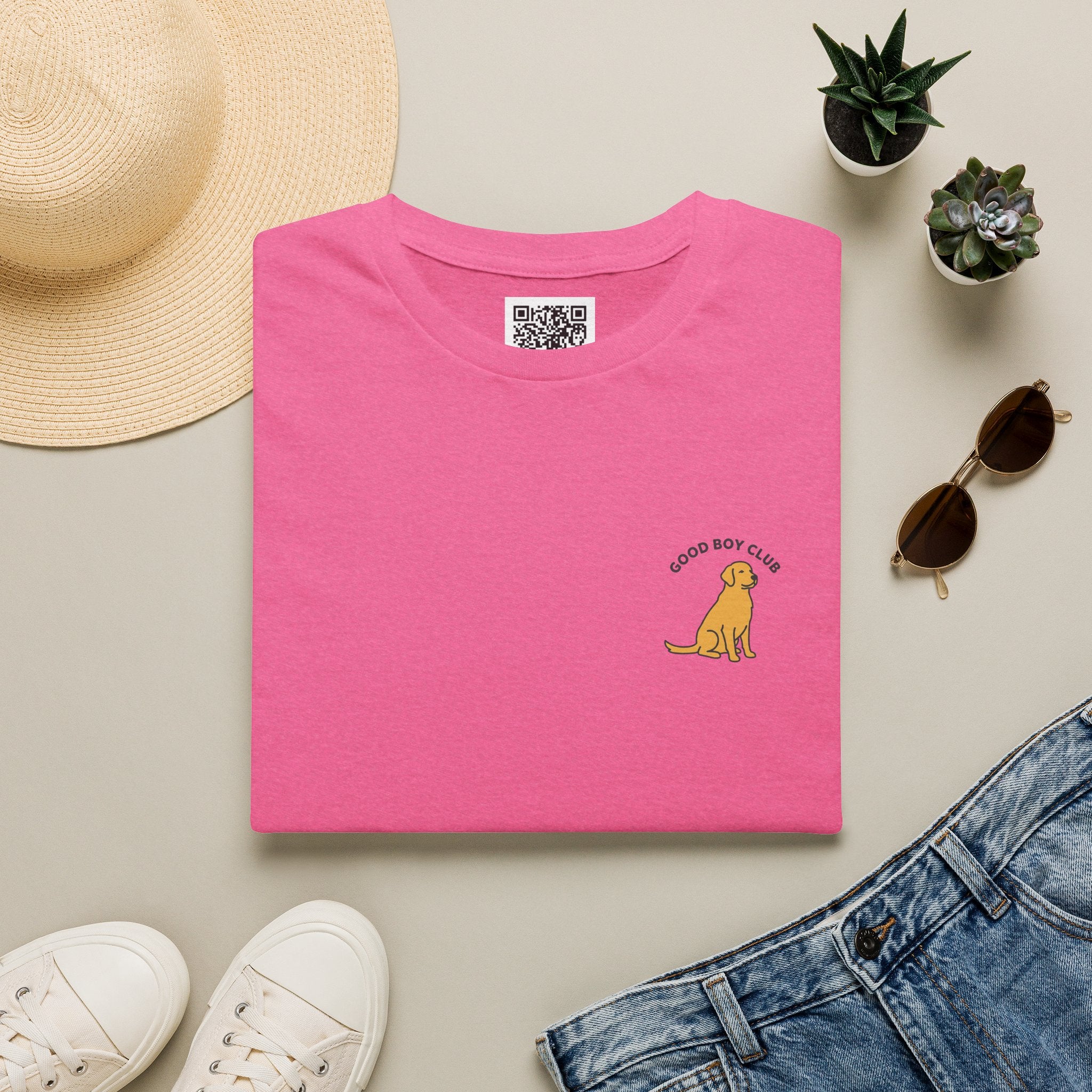 Golden Retriever Good Boy Club Print T-Shirt