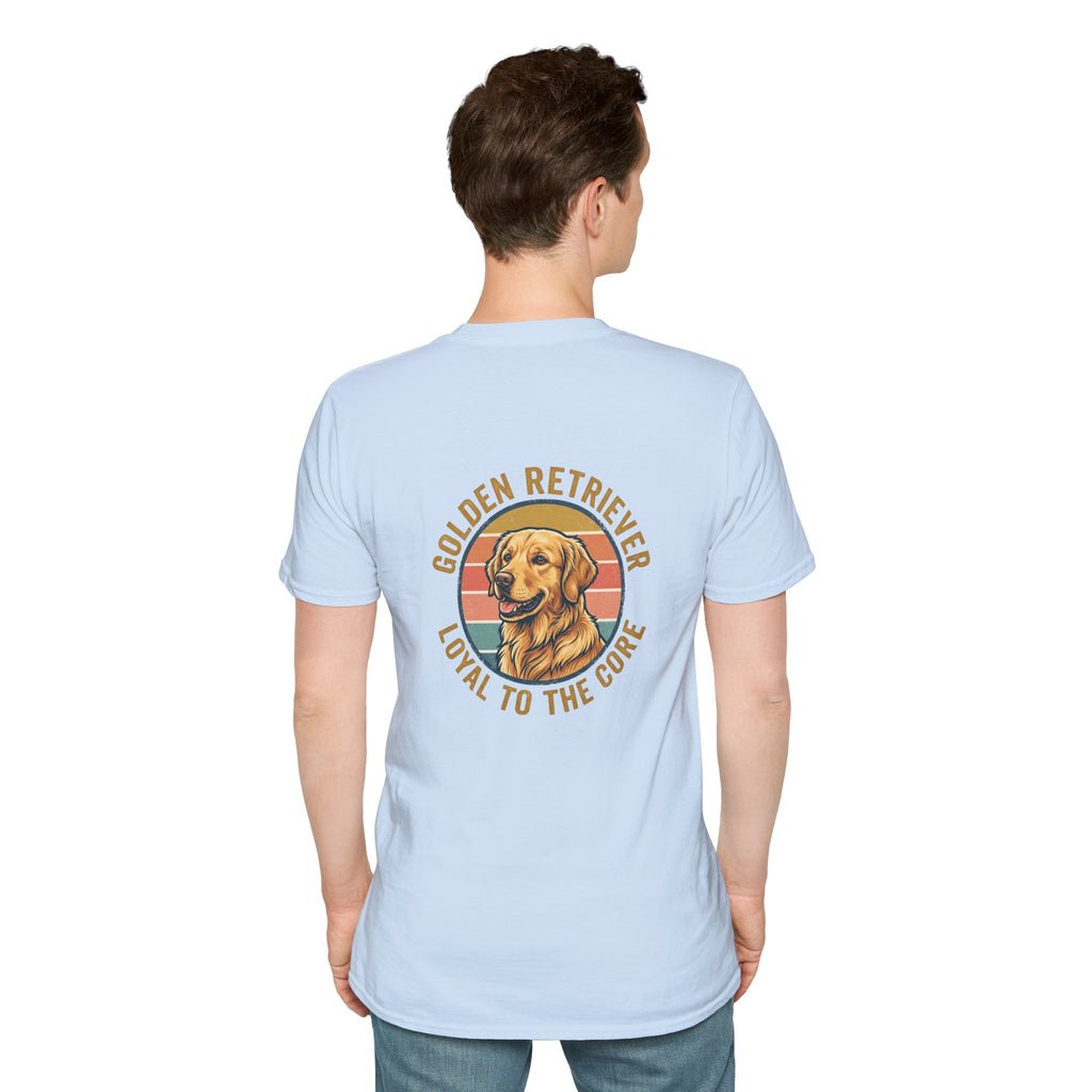 Golden Retriever Good Boy Club Print T-Shirt