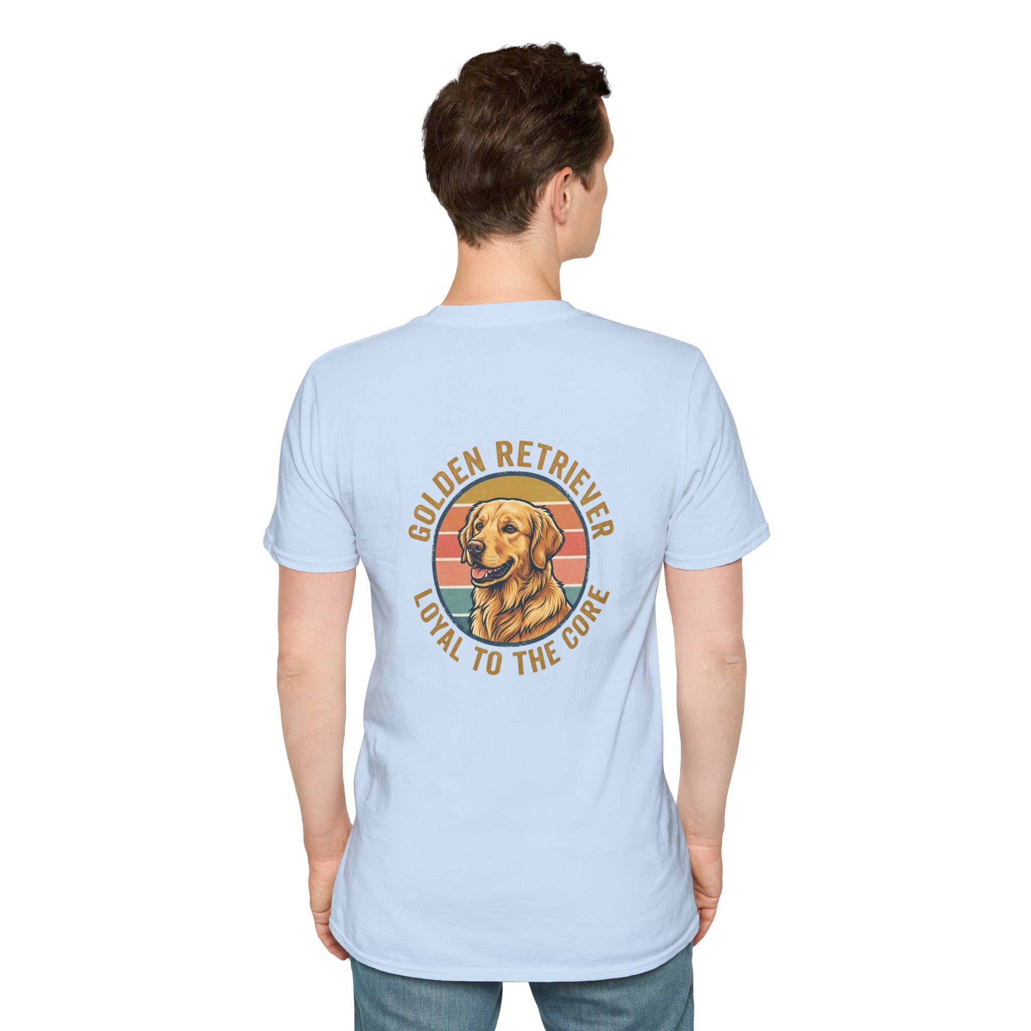 Golden Retriever Good Boy Club Print T-Shirt