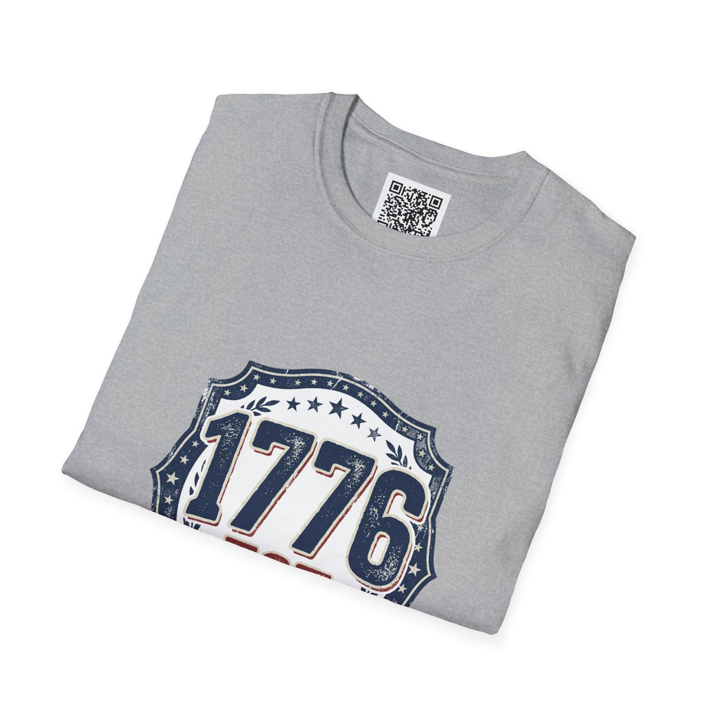 1776 Vintage Shield T-Shirt — Patriotic Independence Day Tee