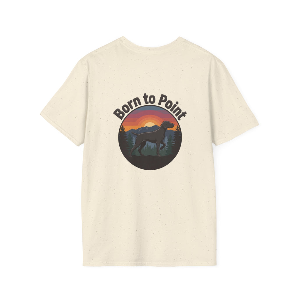German Shorthair Pointer Est. 1870s Born to Point Logo T-Shirt
